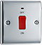 BG 45A Rocker Raised slim Control switch with LED indicator Gloss