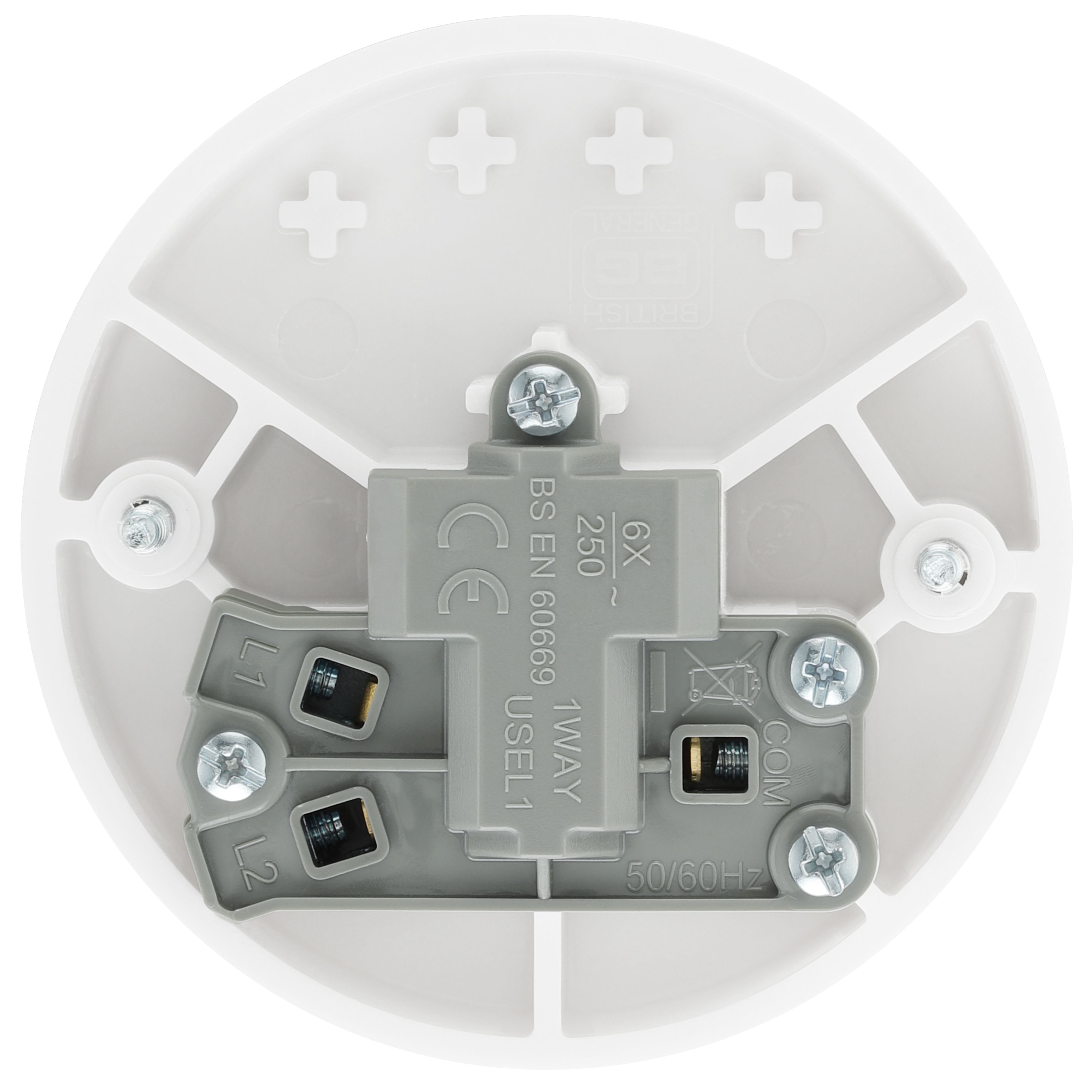 BG 801 6A 1 way White Pull cord switch - 5