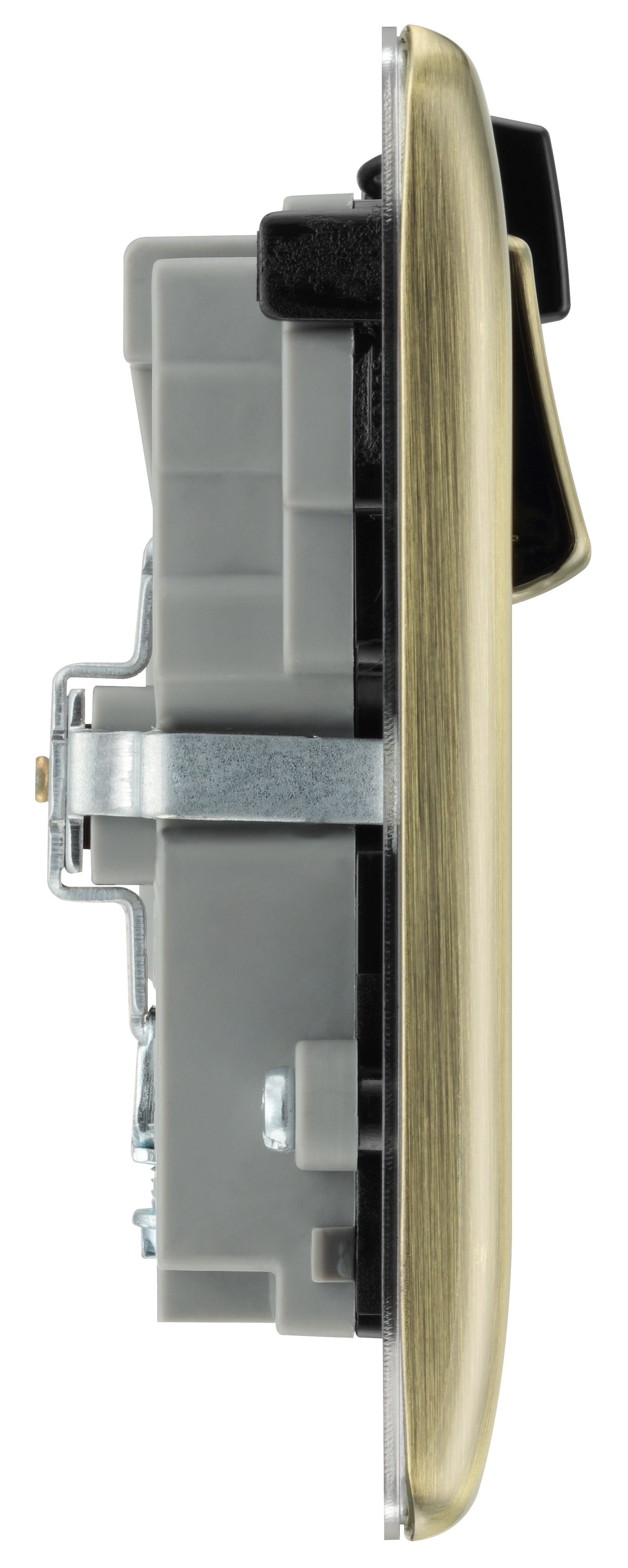 BG Antique Brass 13A Switched Double WiFi extender socket with USB - 5