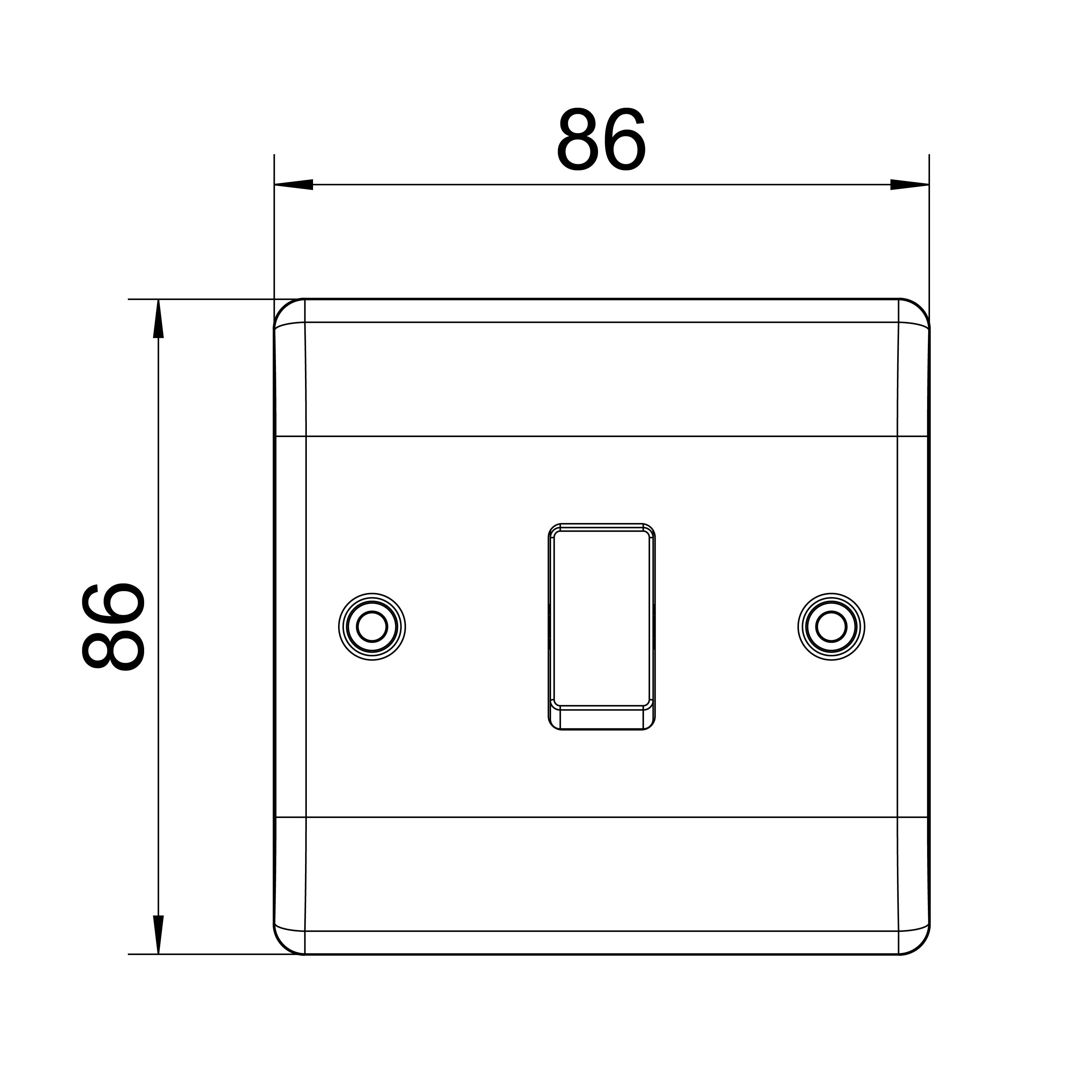 BG Antique Brass 20A 2 way 1 gang Light Switch - 9