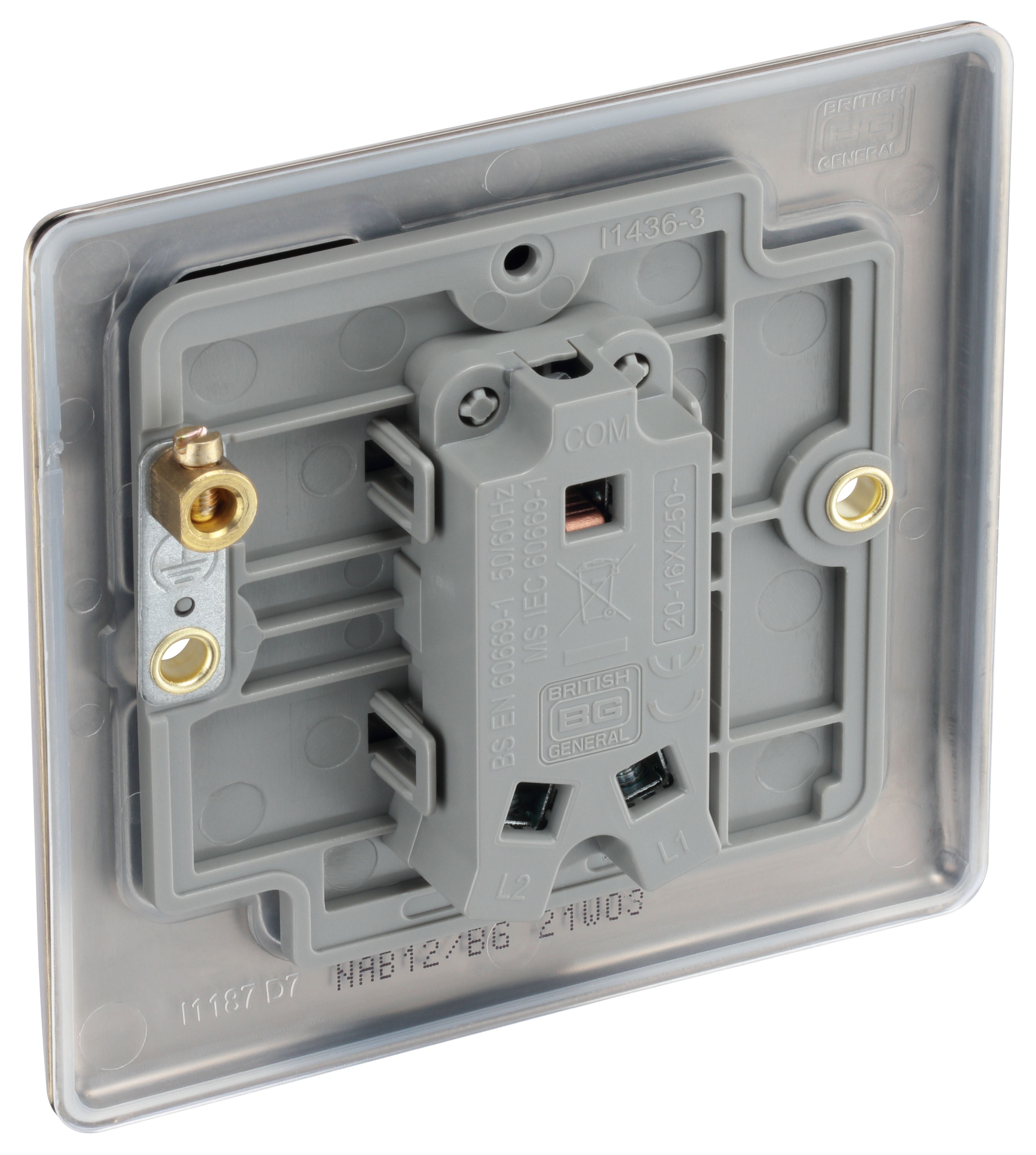 BG Antique Brass 20A 2 way 1 gang Light Switch - 6
