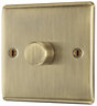 BG Antique Brass profile Single 2 way 400W Dimmer switch