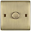 BG Antique Brass profile Single 2 way 400W Dimmer switch