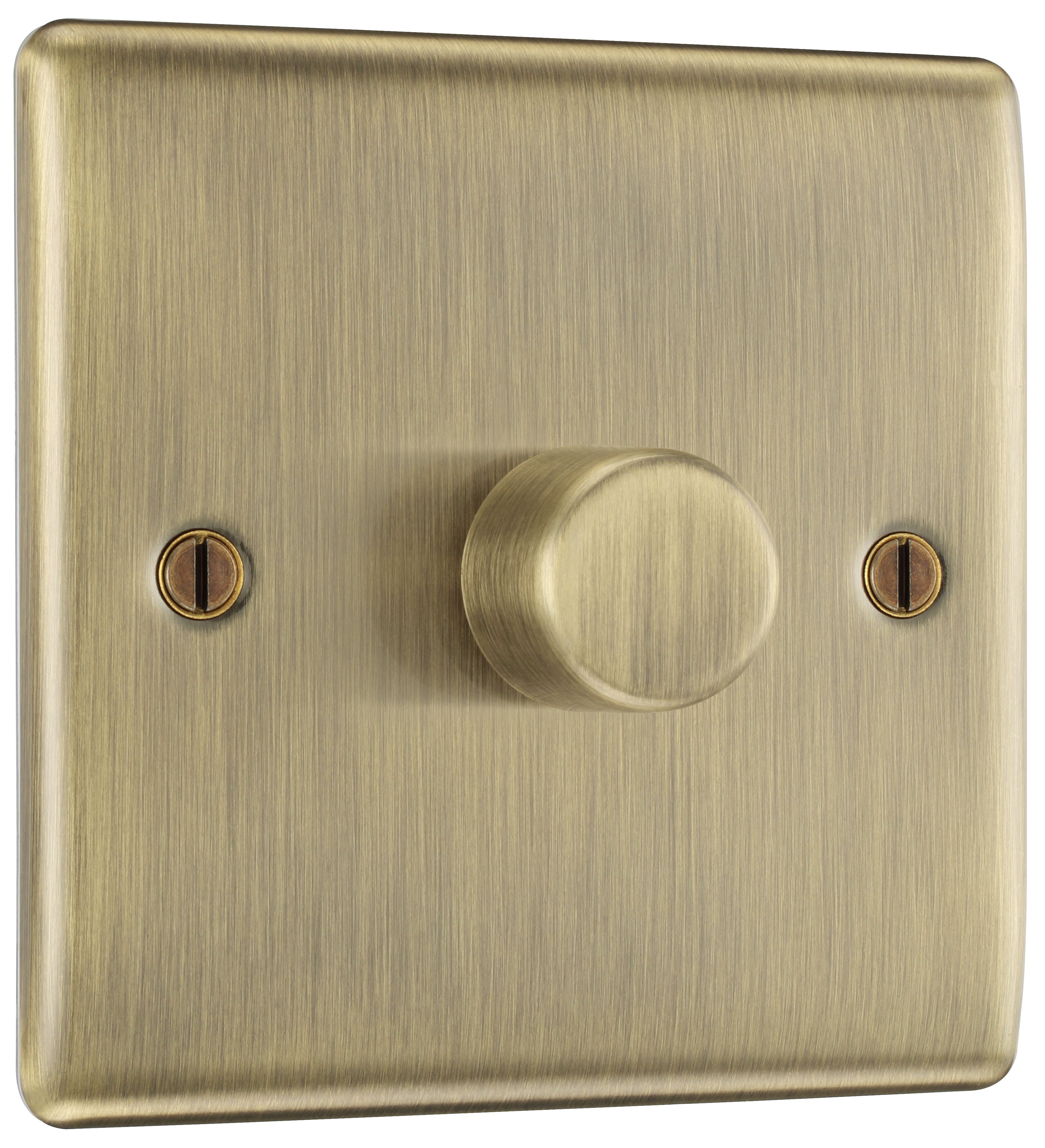 BG Antique Brass profile Single 2 way 400W Dimmer switch - 3
