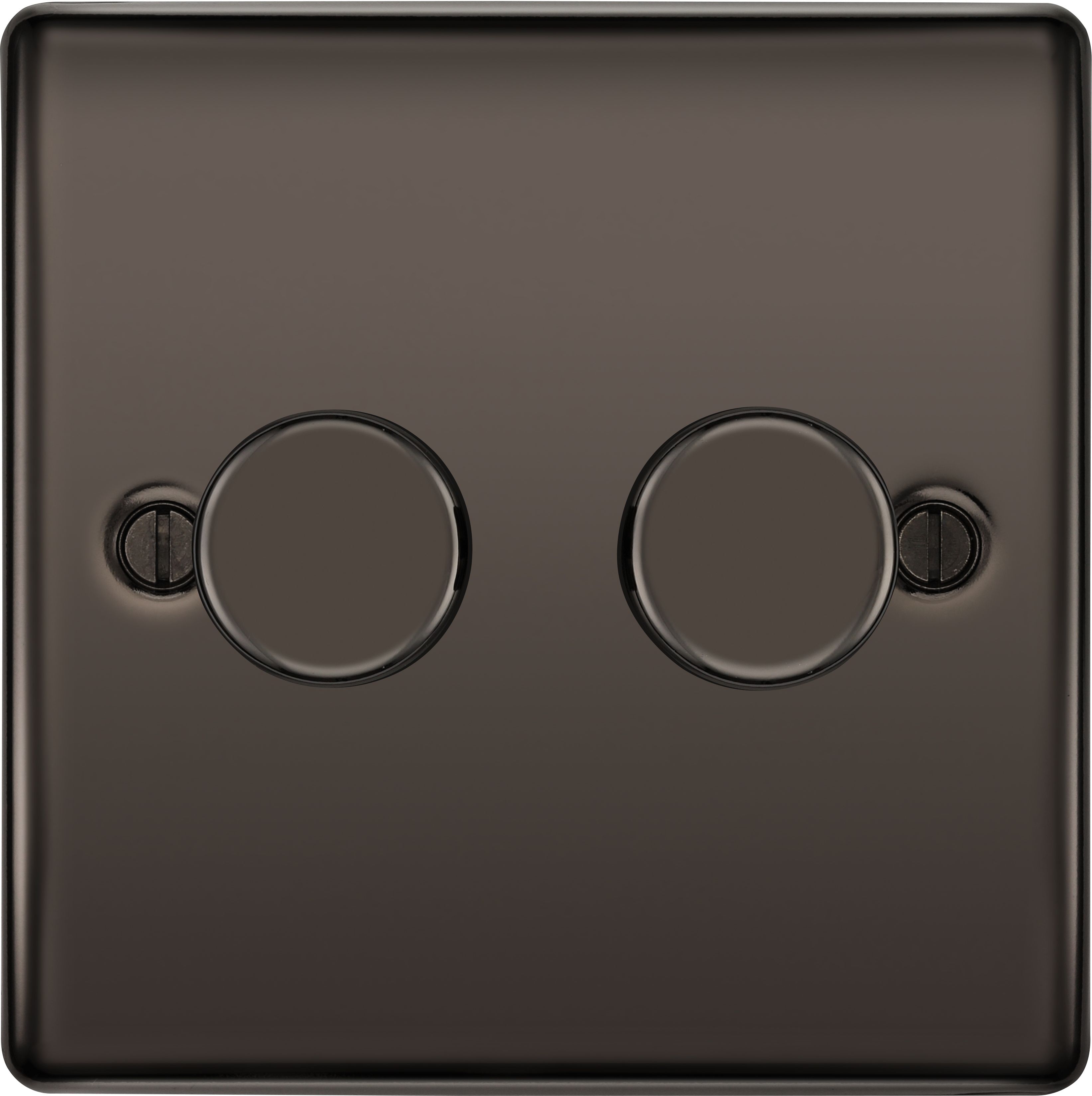 BG Black Nickel profile Double 2 way 400W Dimmer switch
