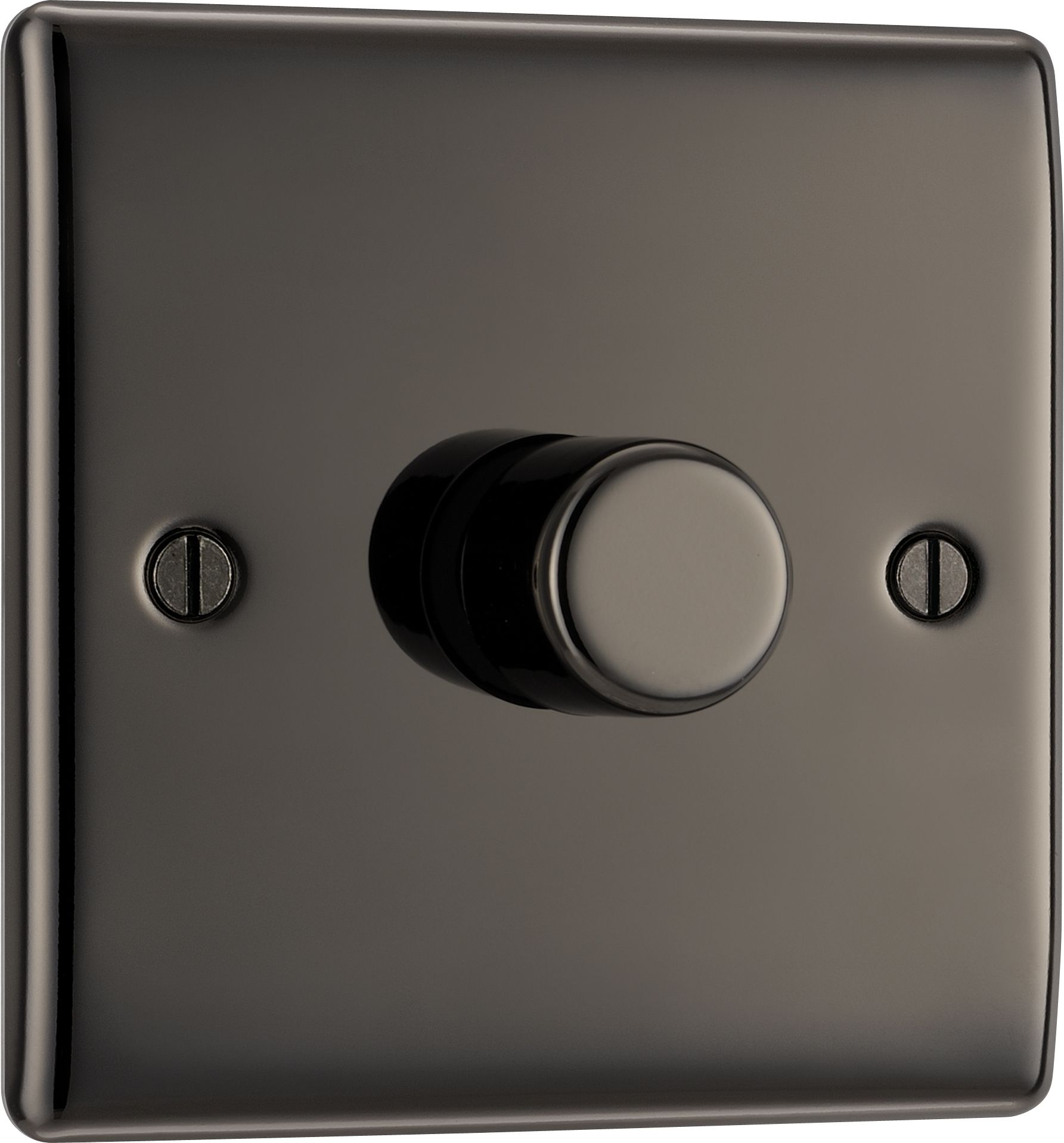 BG Black Nickel Raised slim profile Single 2 way 400W Dimmer switch Gloss Black 1 gang - 3