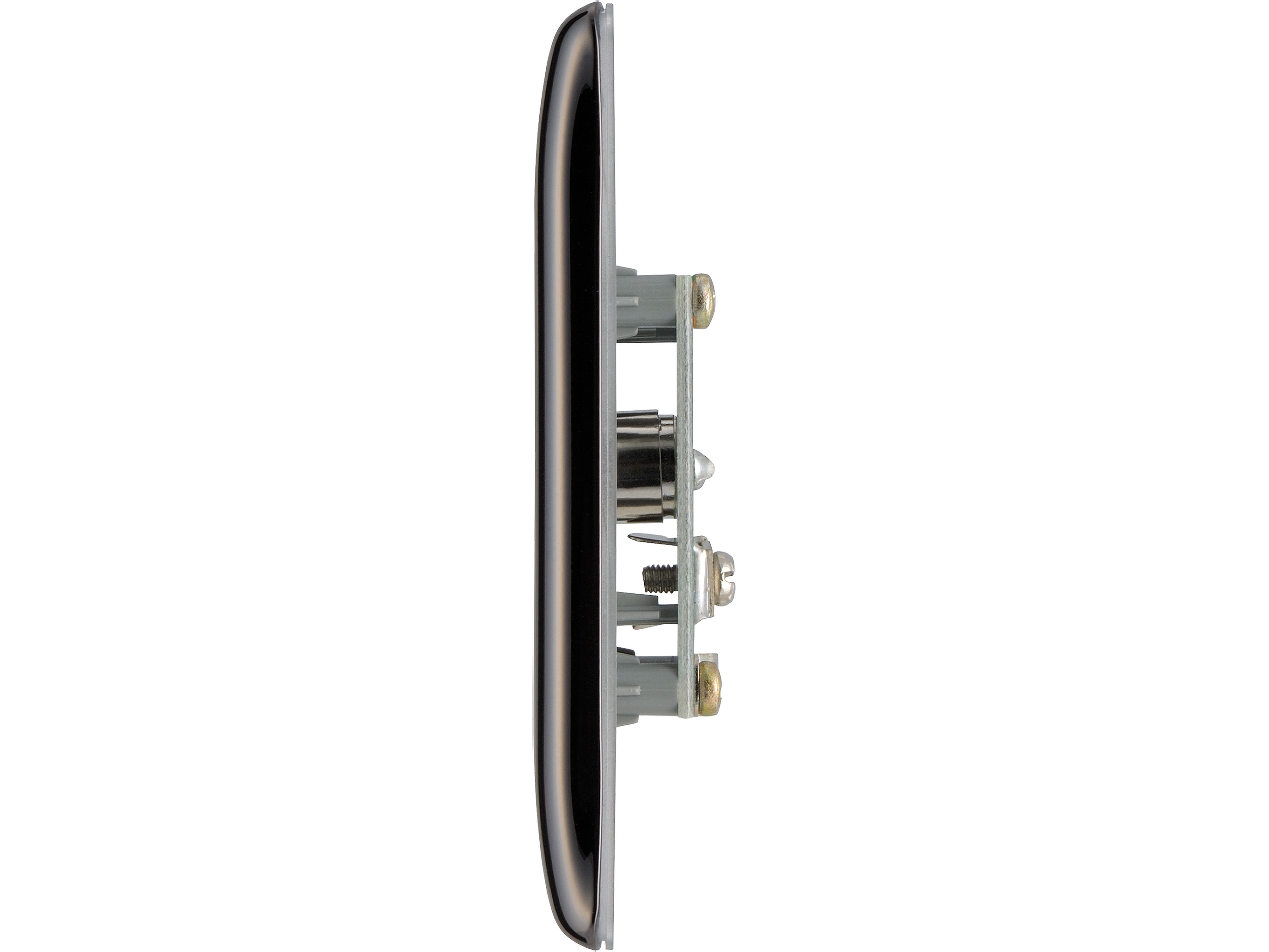 BG Black Nickel Semi-flush Single TV socket