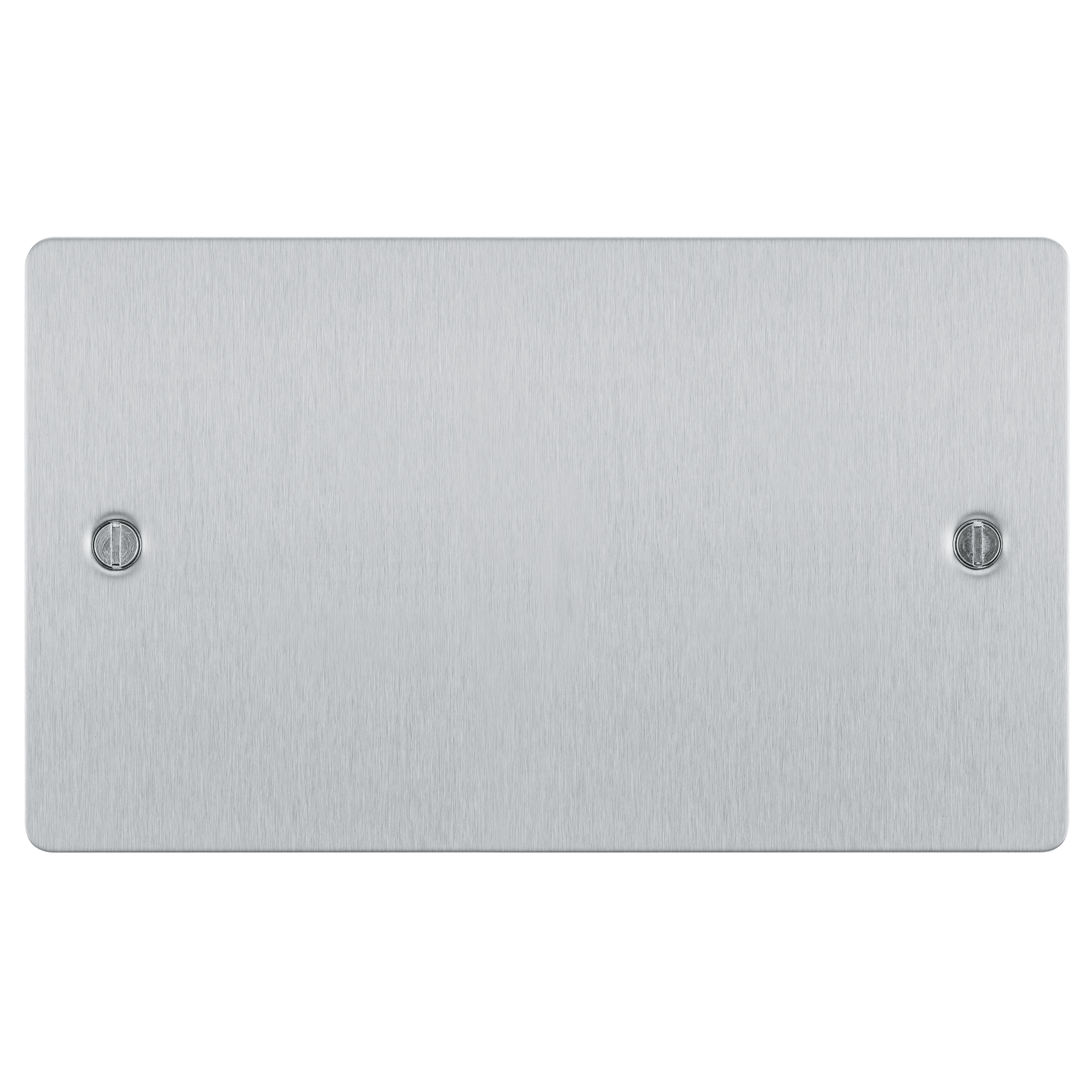 BG Brushed Steel Double Blanking plate