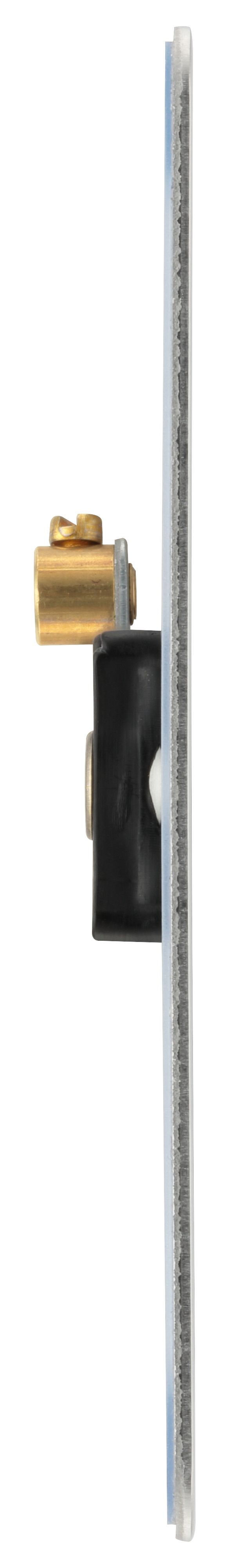 BG Brushed Steel Double Blanking plate - 9