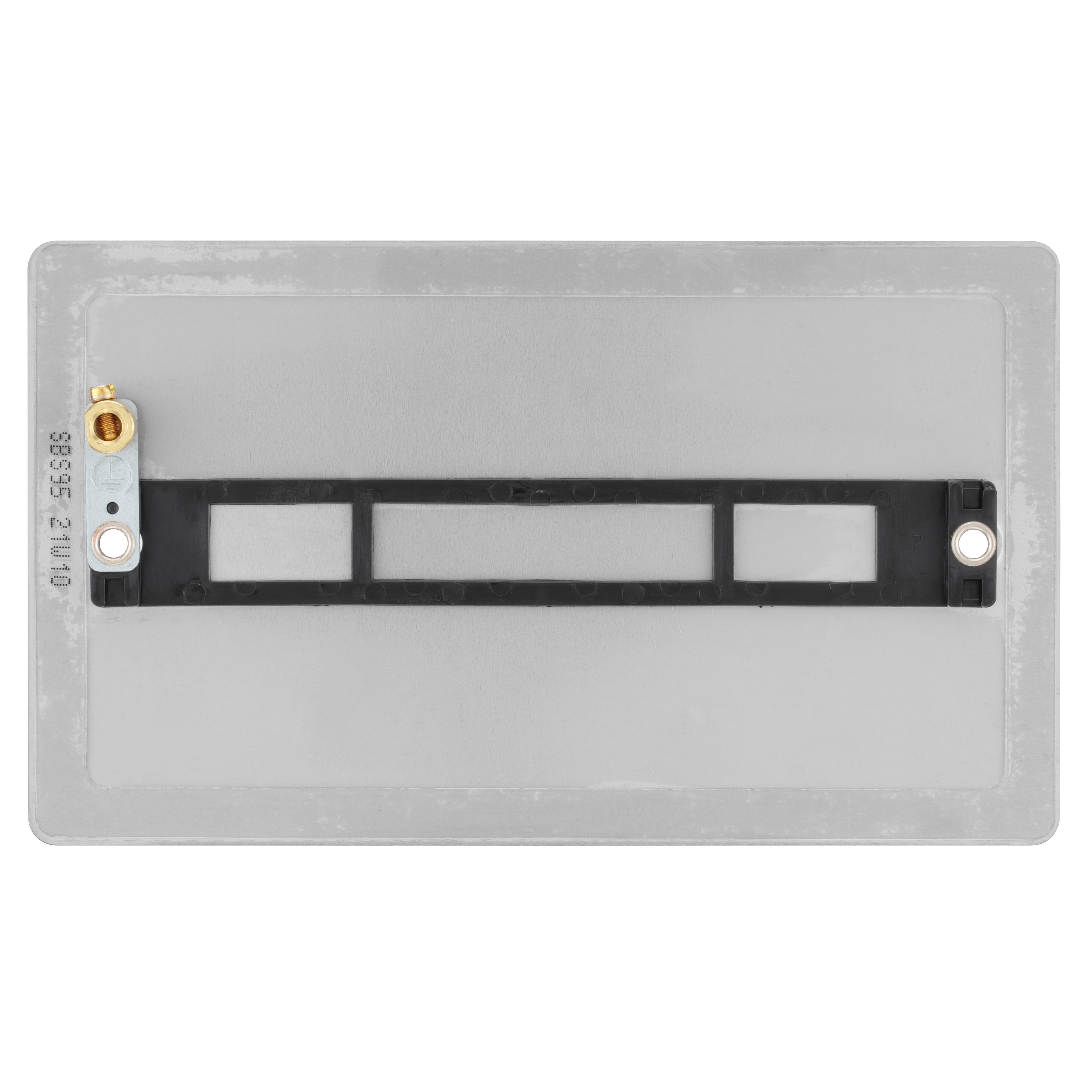 BG Brushed Steel Double Blanking plate - 5
