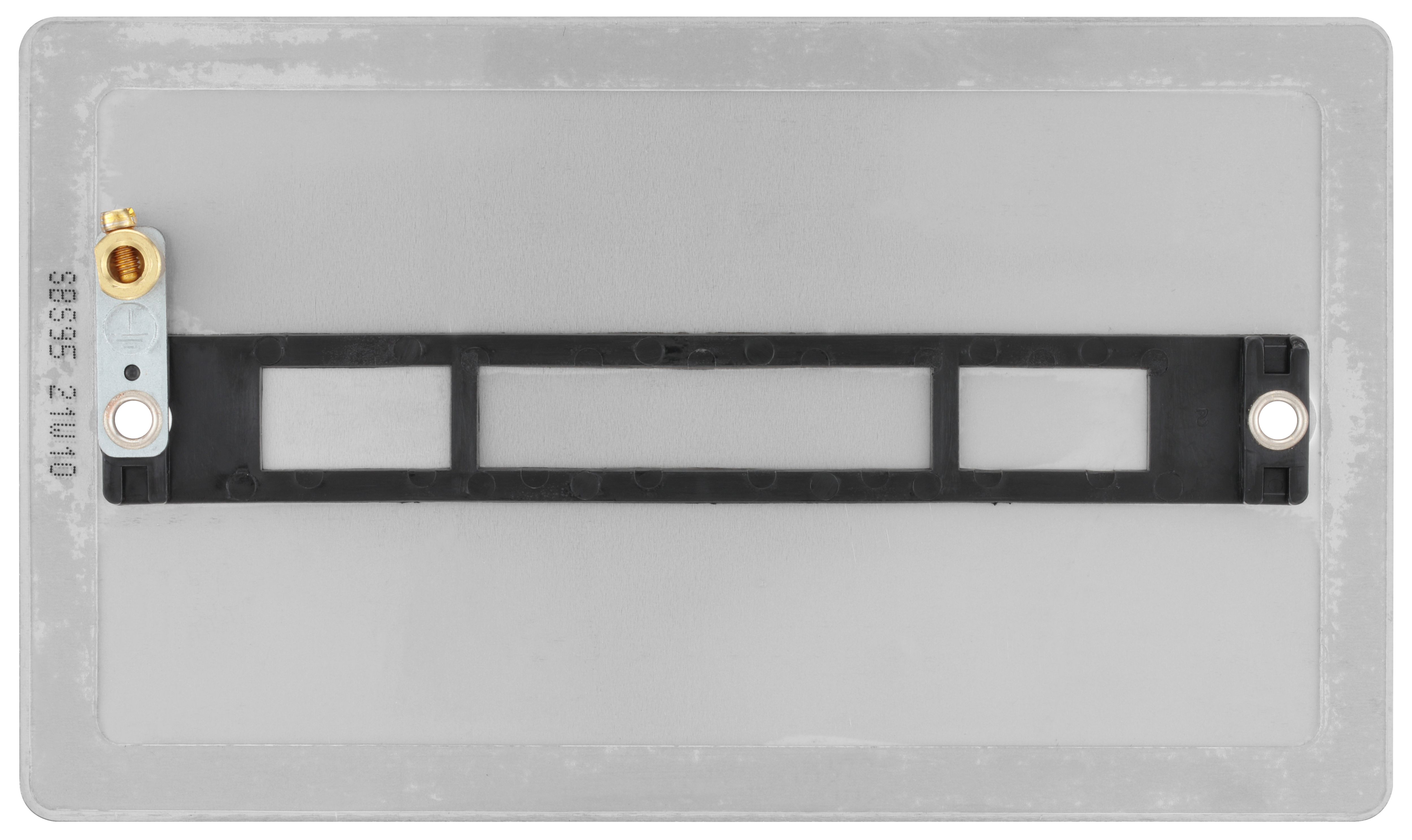 BG Brushed Steel Double Blanking plate - 10