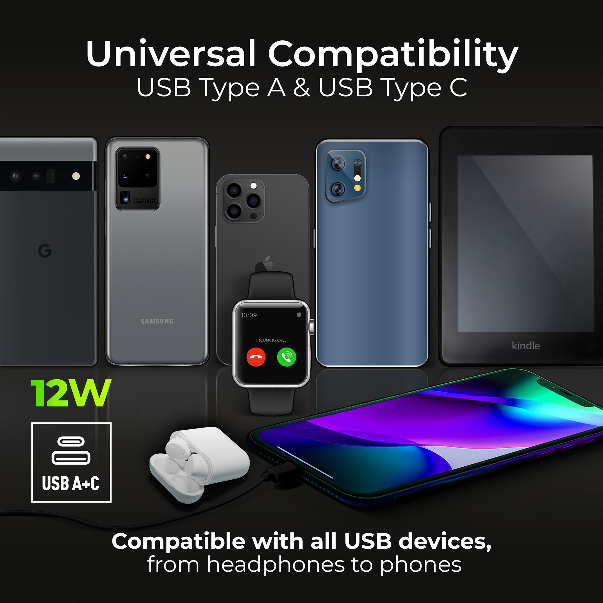 BG Brushed Steel 13A White Insert Switched Socket + A & C Type USB 2 Gang + 2 USB (4.2A) - 8
