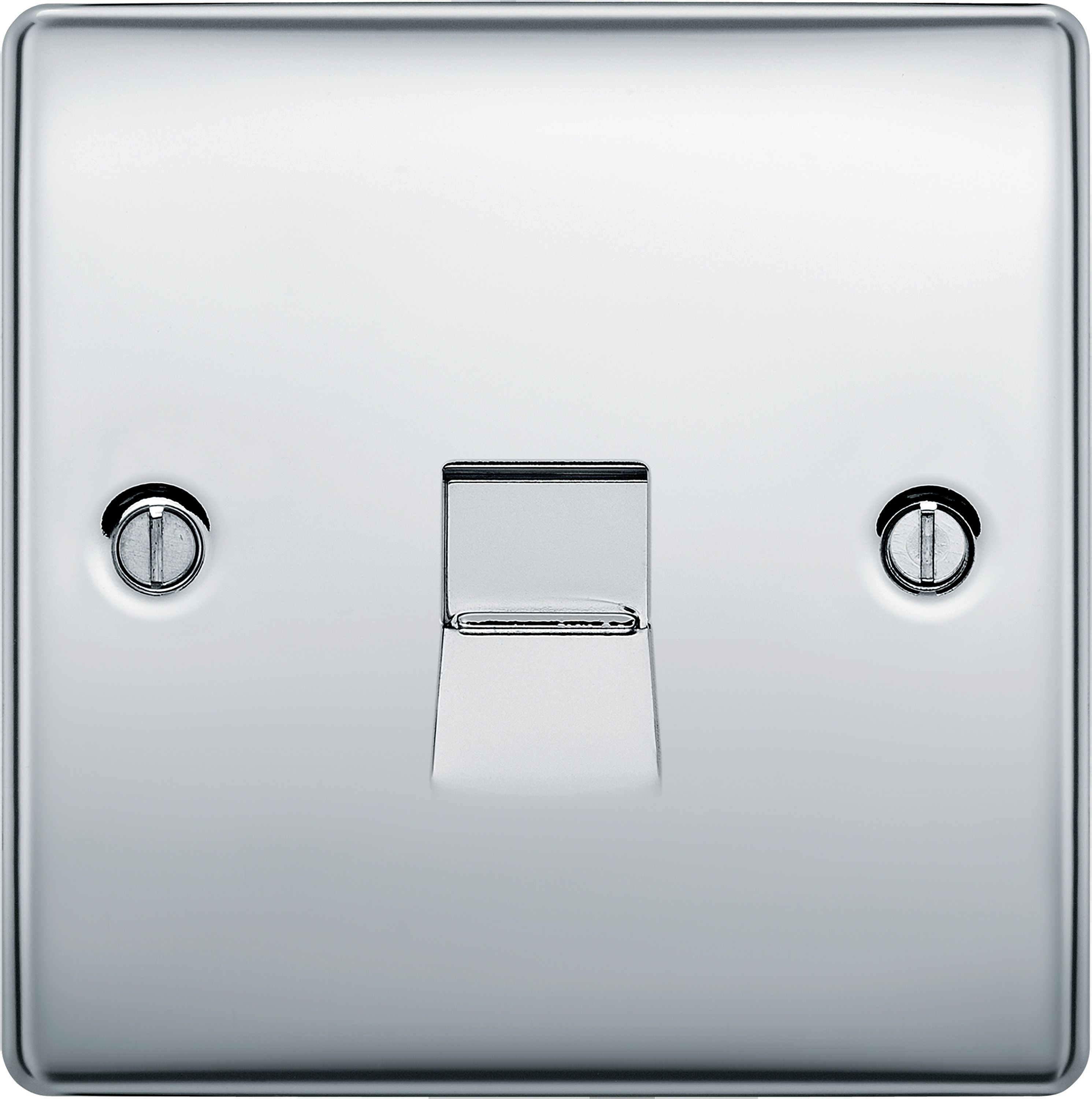 BG Chrome 1 gang Slave telephone socket