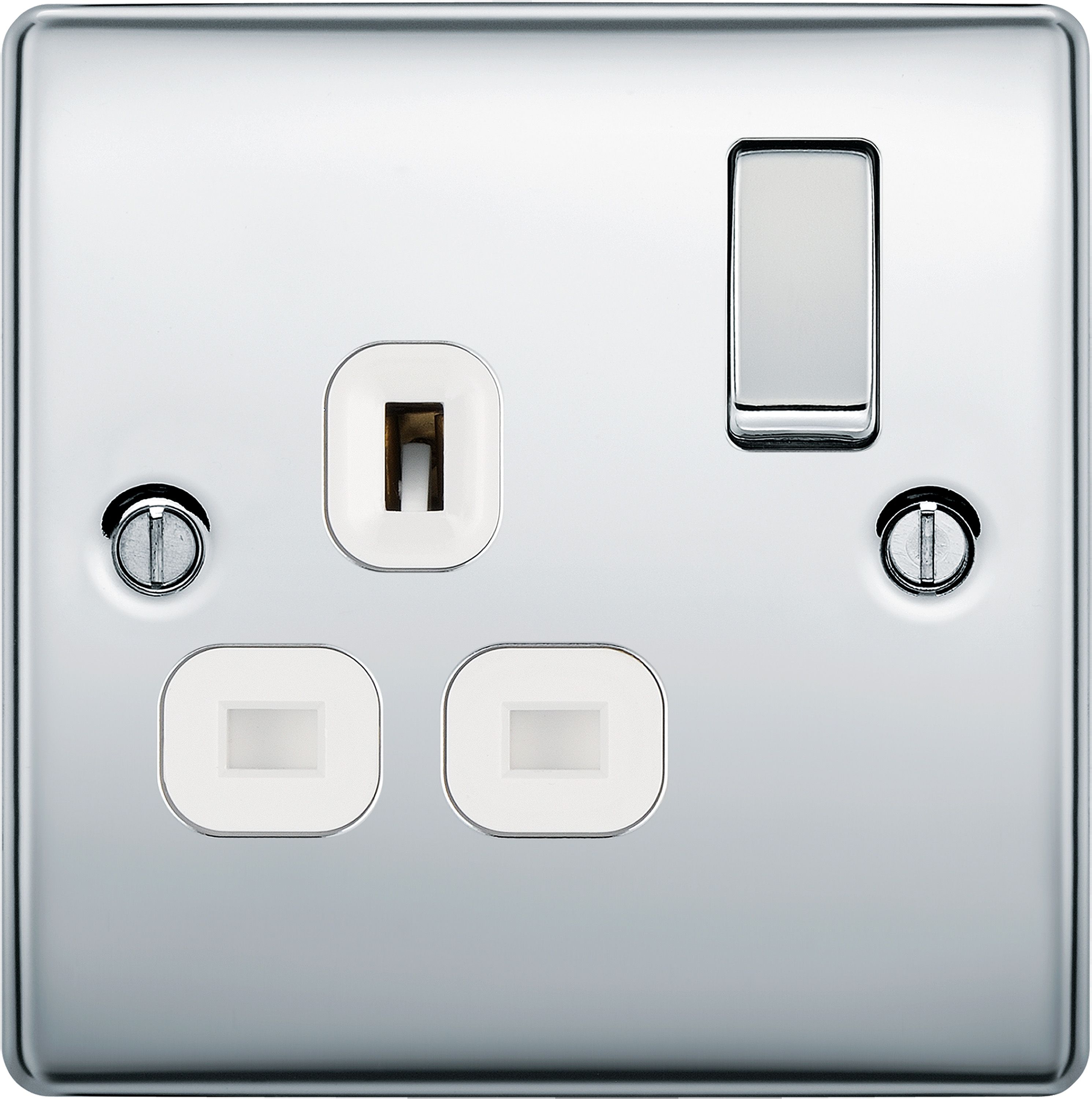 BG 13A Low Profile Switched Socket 1 Gang Single Pole