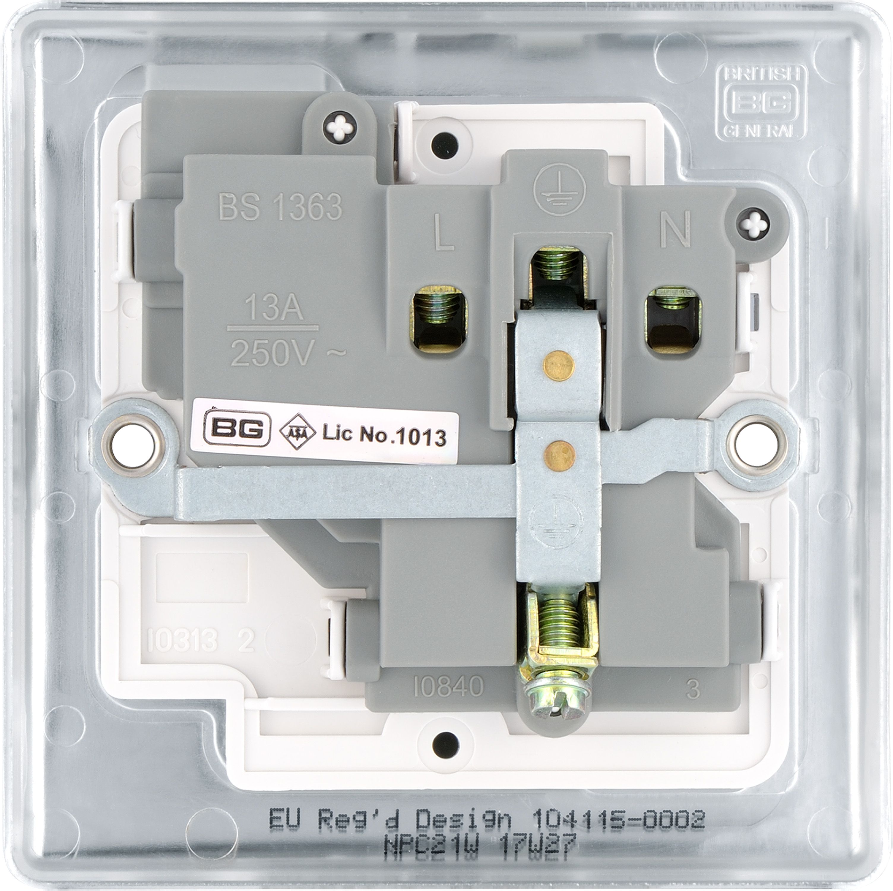 BG 13A Low Profile Switched Socket 1 Gang Single Pole - 4