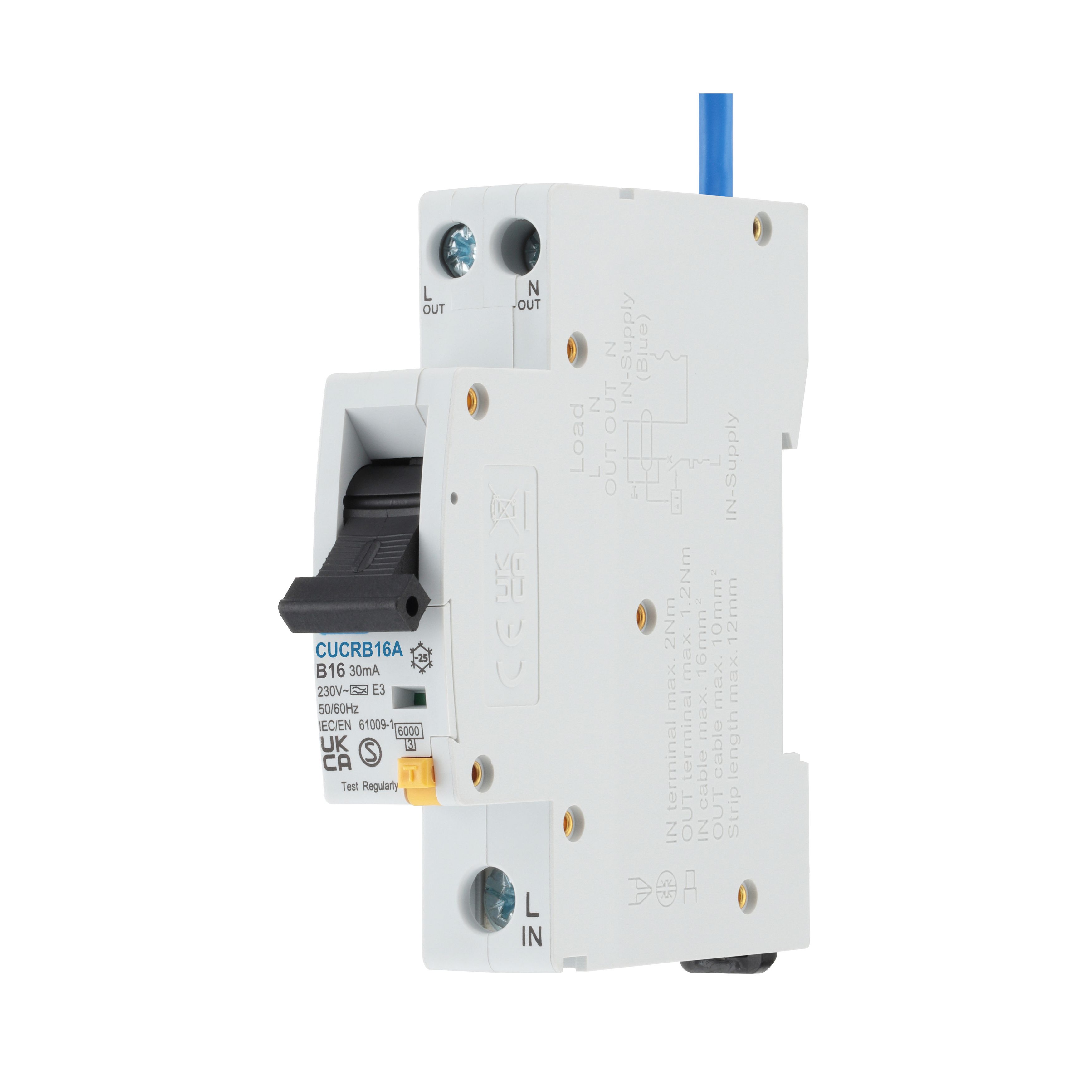 BG Fortress CUCRB16A/EC-BD 16A Type A RCBO