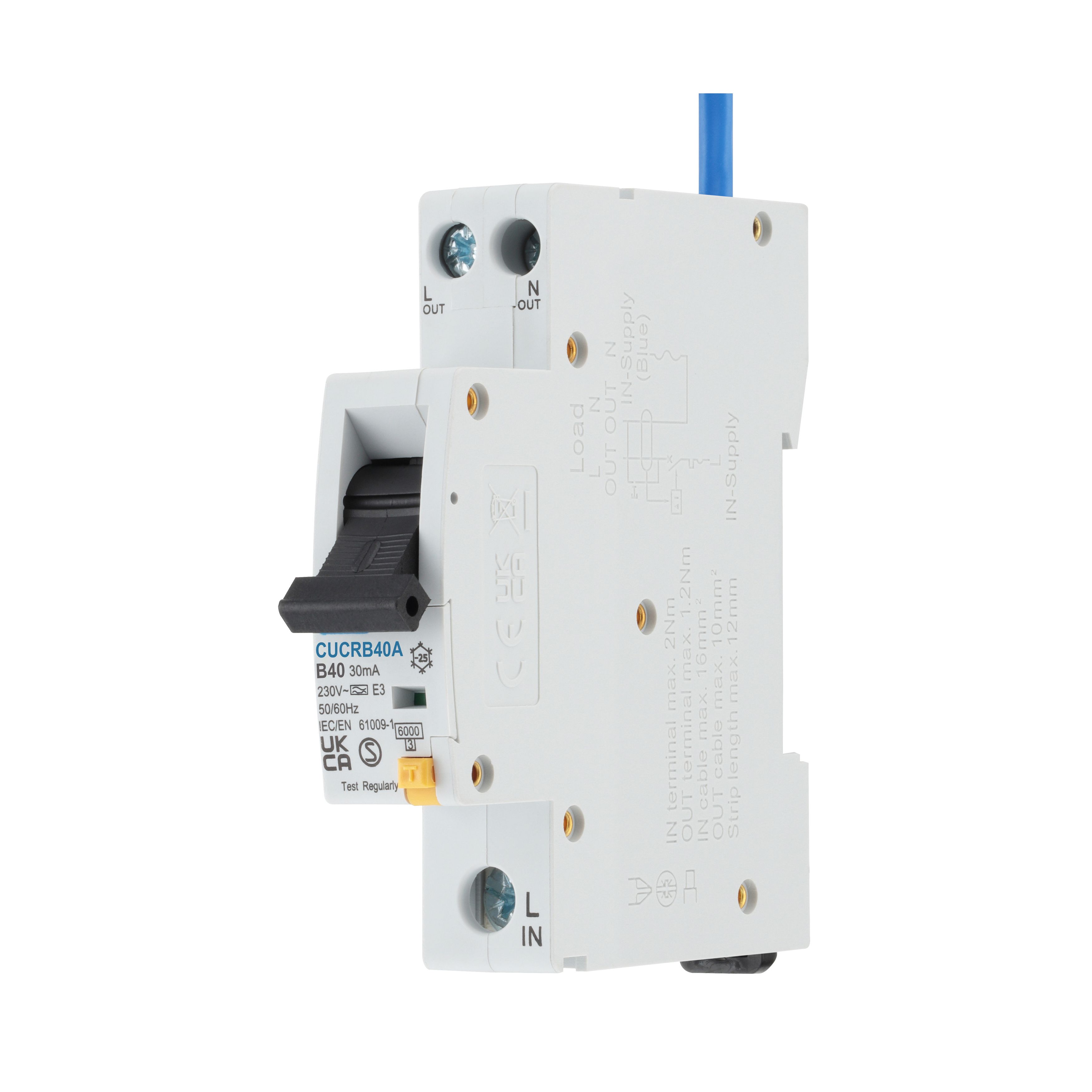 BG Fortress CUCRB40A/EC-BD 40A Type A RCBO