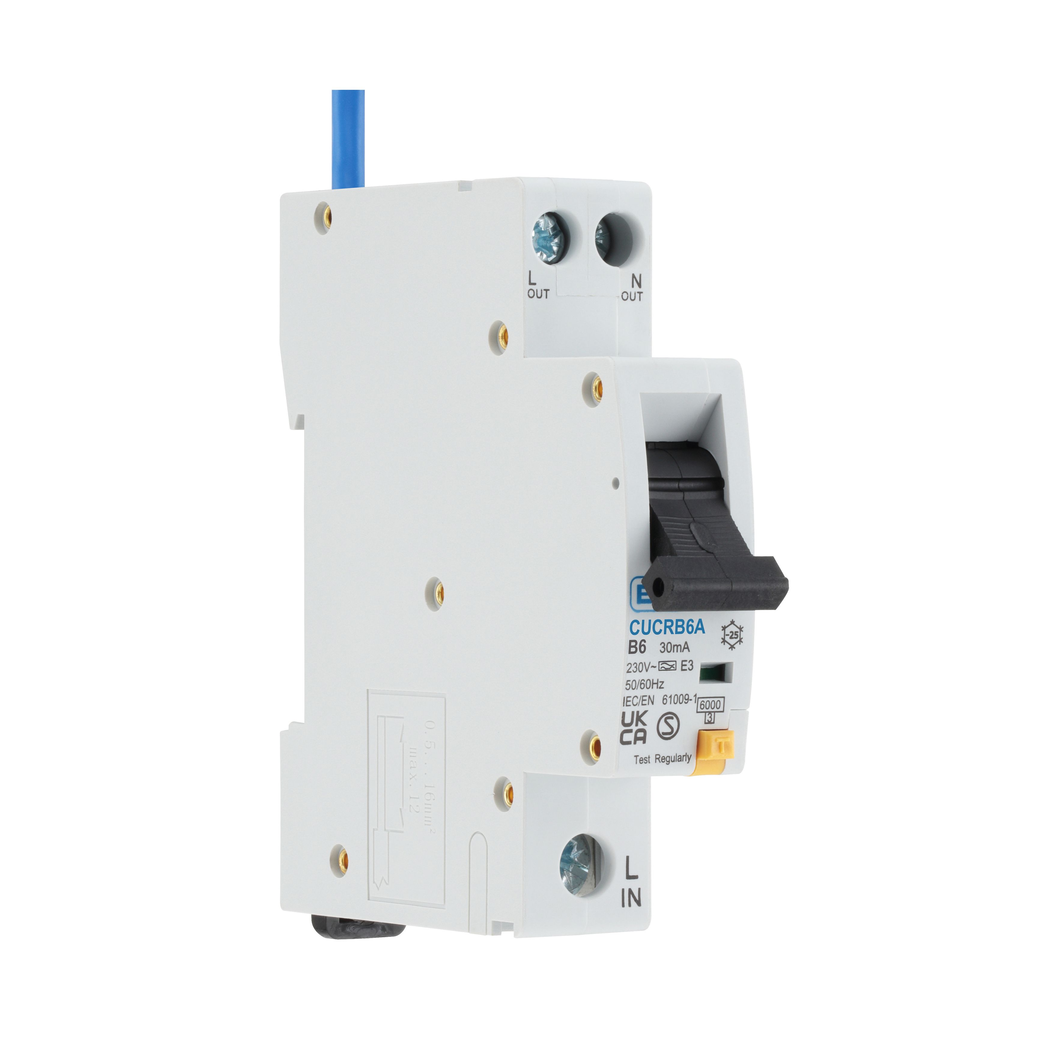 BG Fortress CUCRB6A/EC-BD 6A Type A RCBO