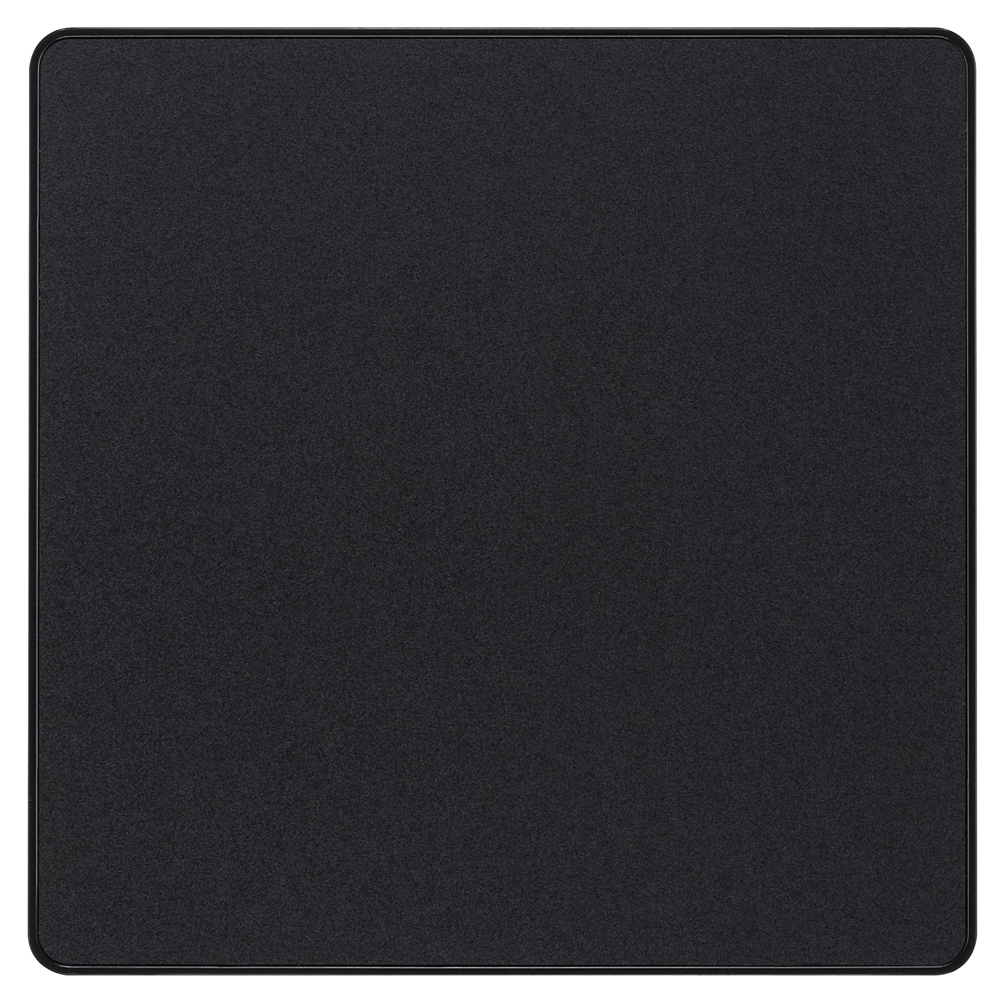 BG Screwless Flat Plate Polished Chrome Blank Plate 2 Gang