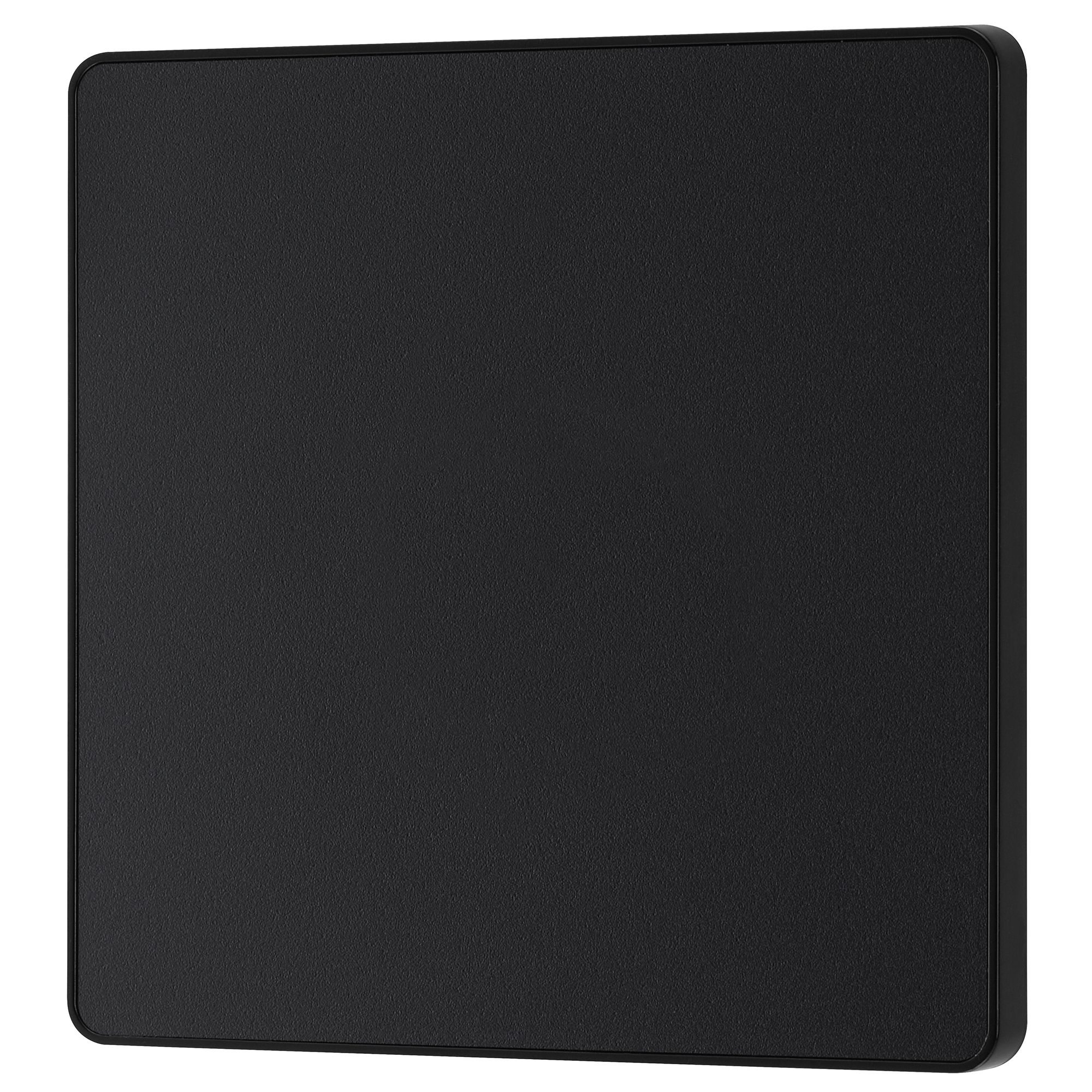 BG Screwless Flat Plate Polished Chrome Blank Plate 2 Gang - 3