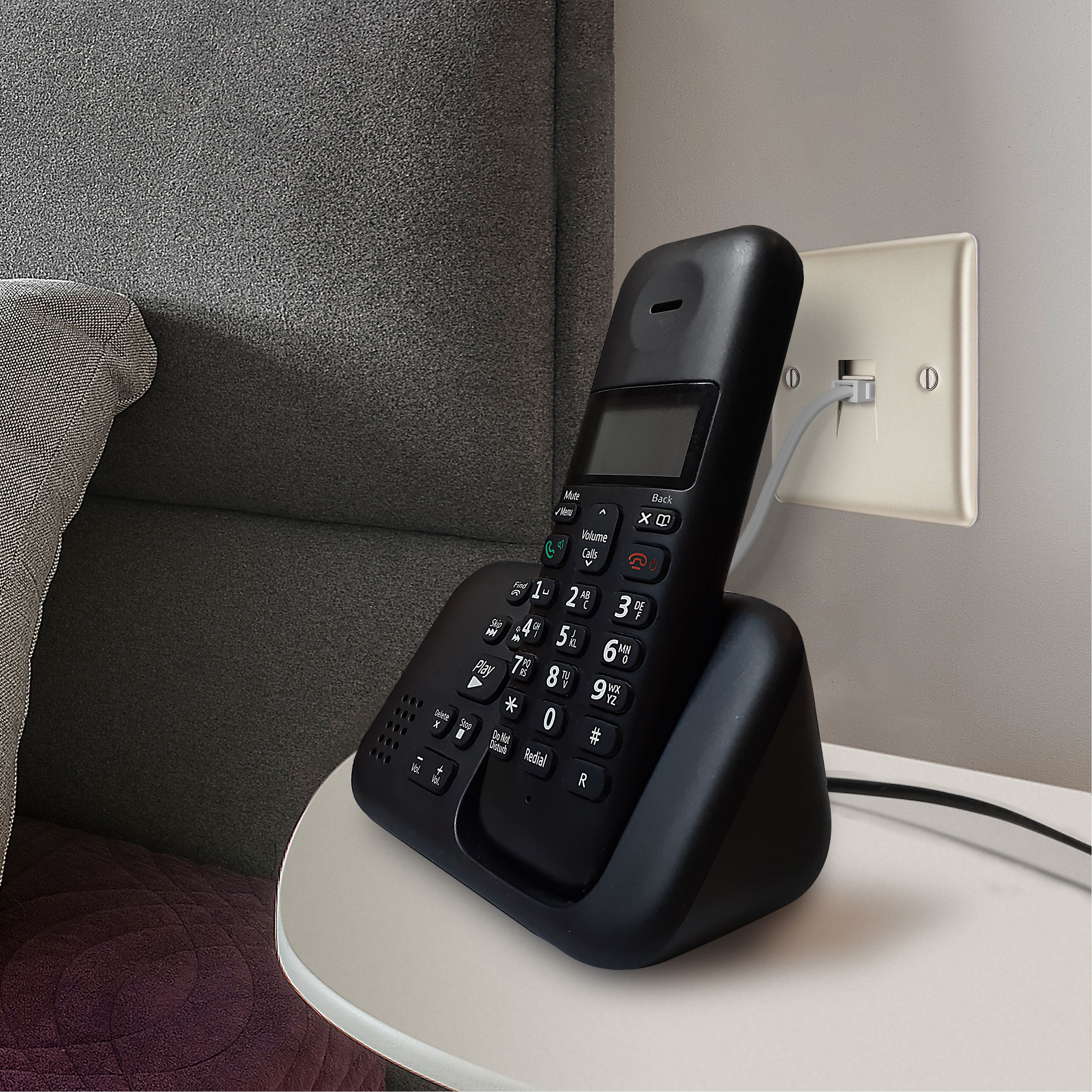BG Nickel 1 gang Master telephone socket