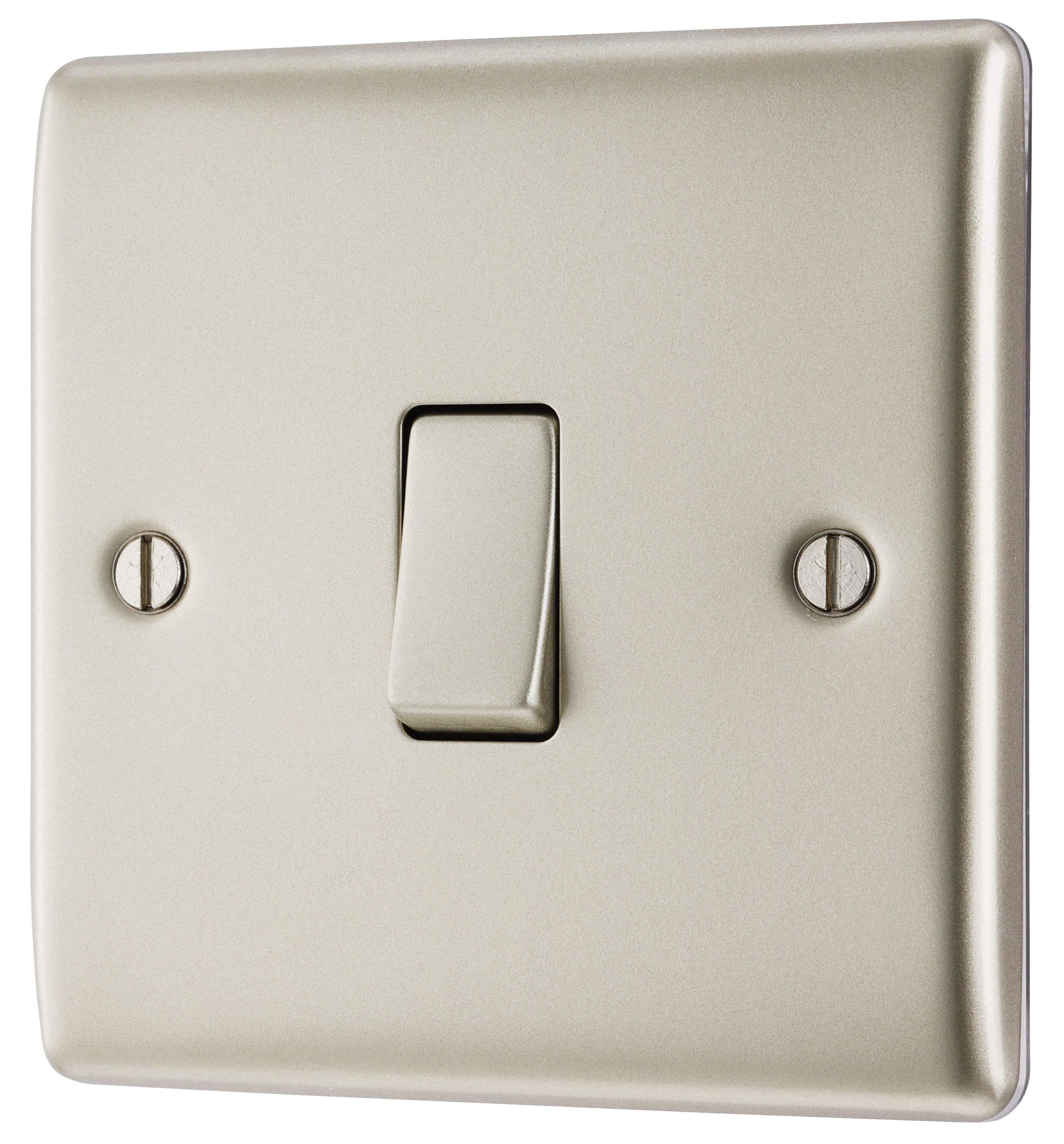 BG Black Nickel Switch 1 Gang 2 Way 20A-16AX