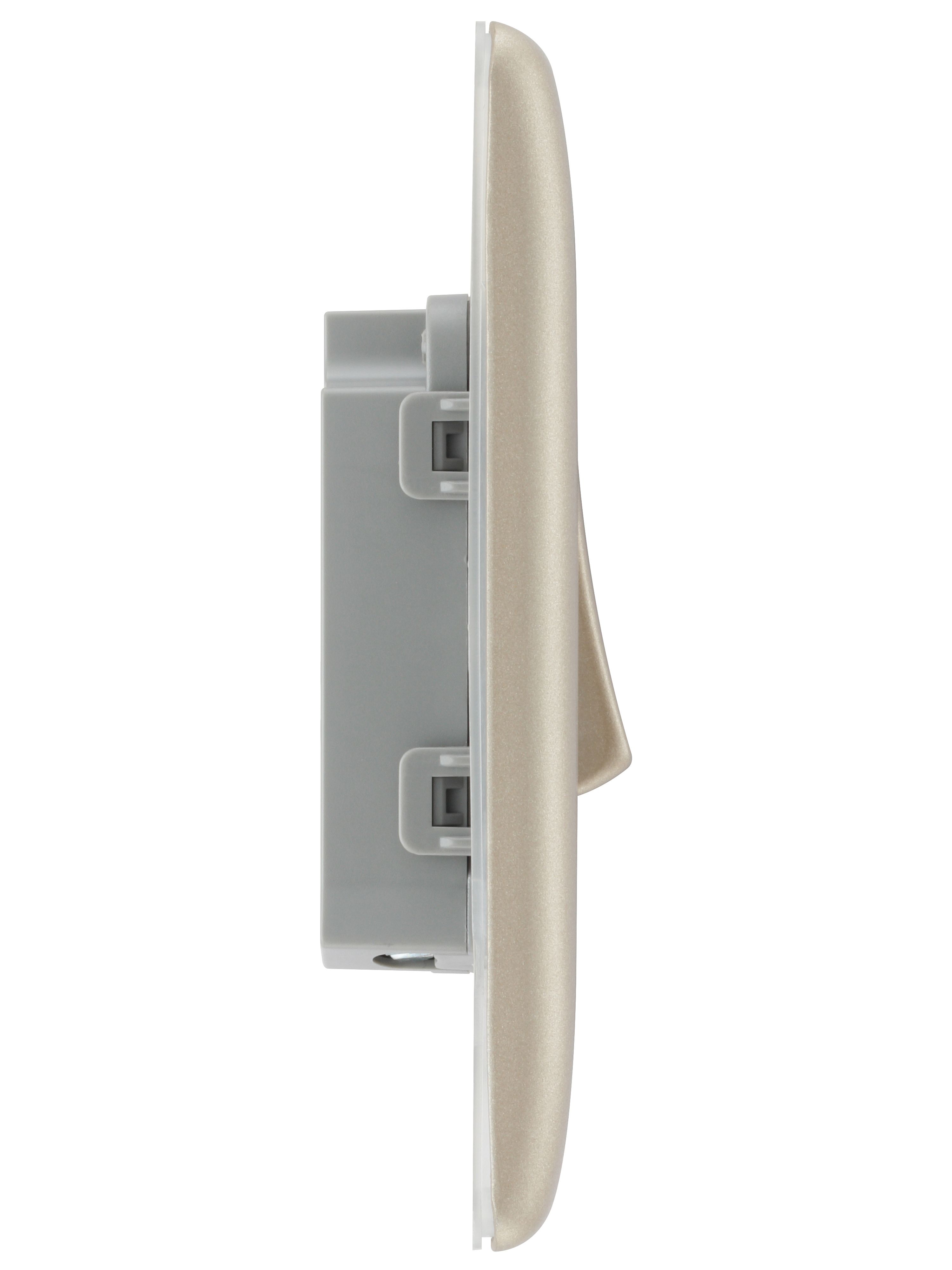 BG Black Nickel Switch 2 Gang 2 Way 20A-16AX - 5
