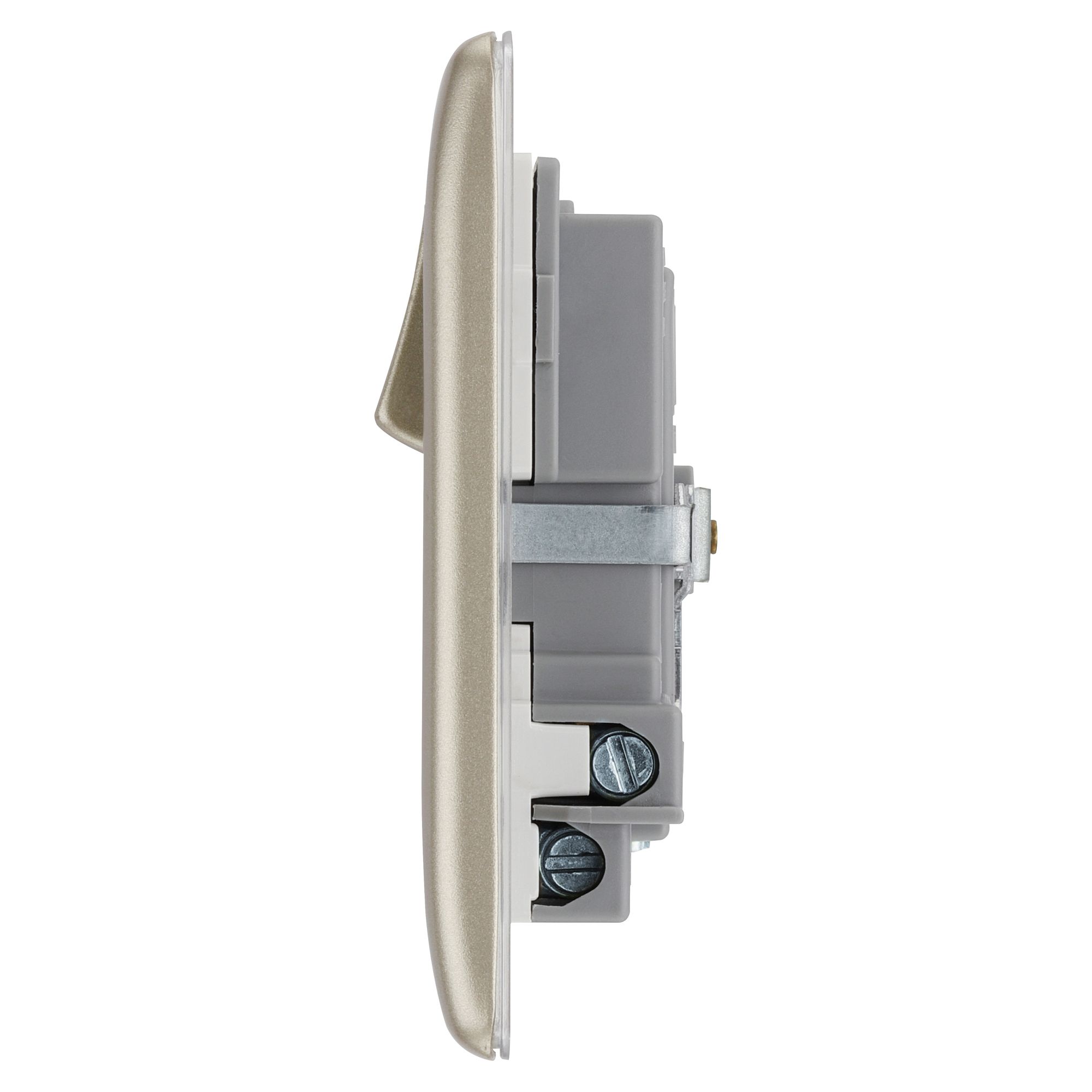 BG Antique Brass USB 13A DP Switched Socket 2 Gang + 2 USB (3.1A) - 6
