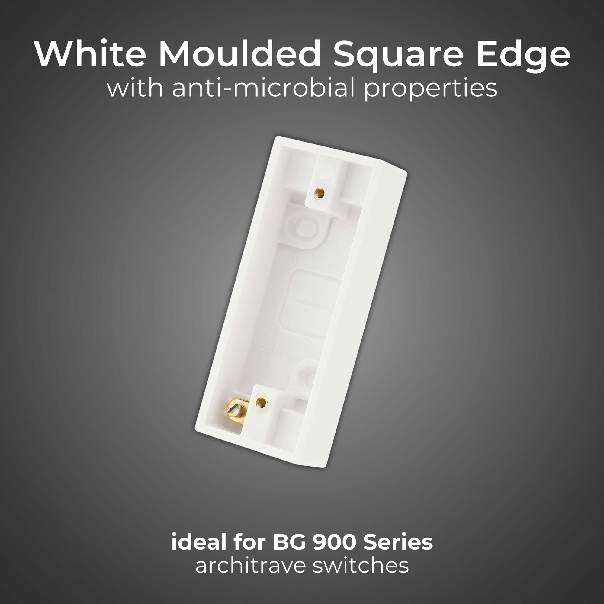 BG Plastic 1-Gang 19mm Single Moulded box