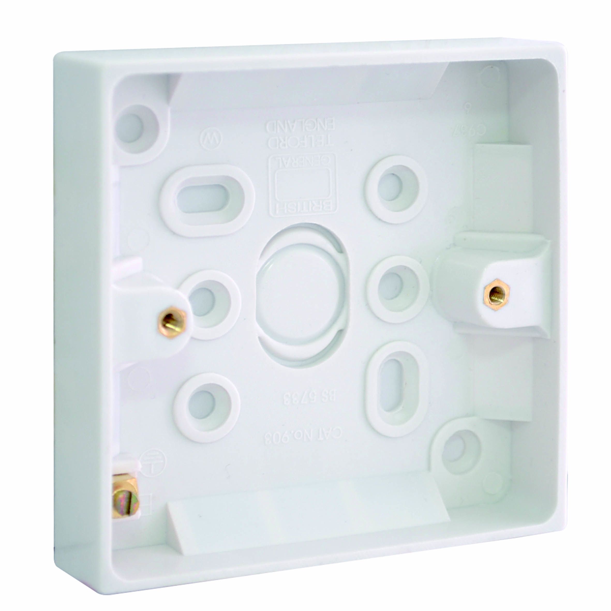 BG Plastic 16mm Single Pattress box - 4
