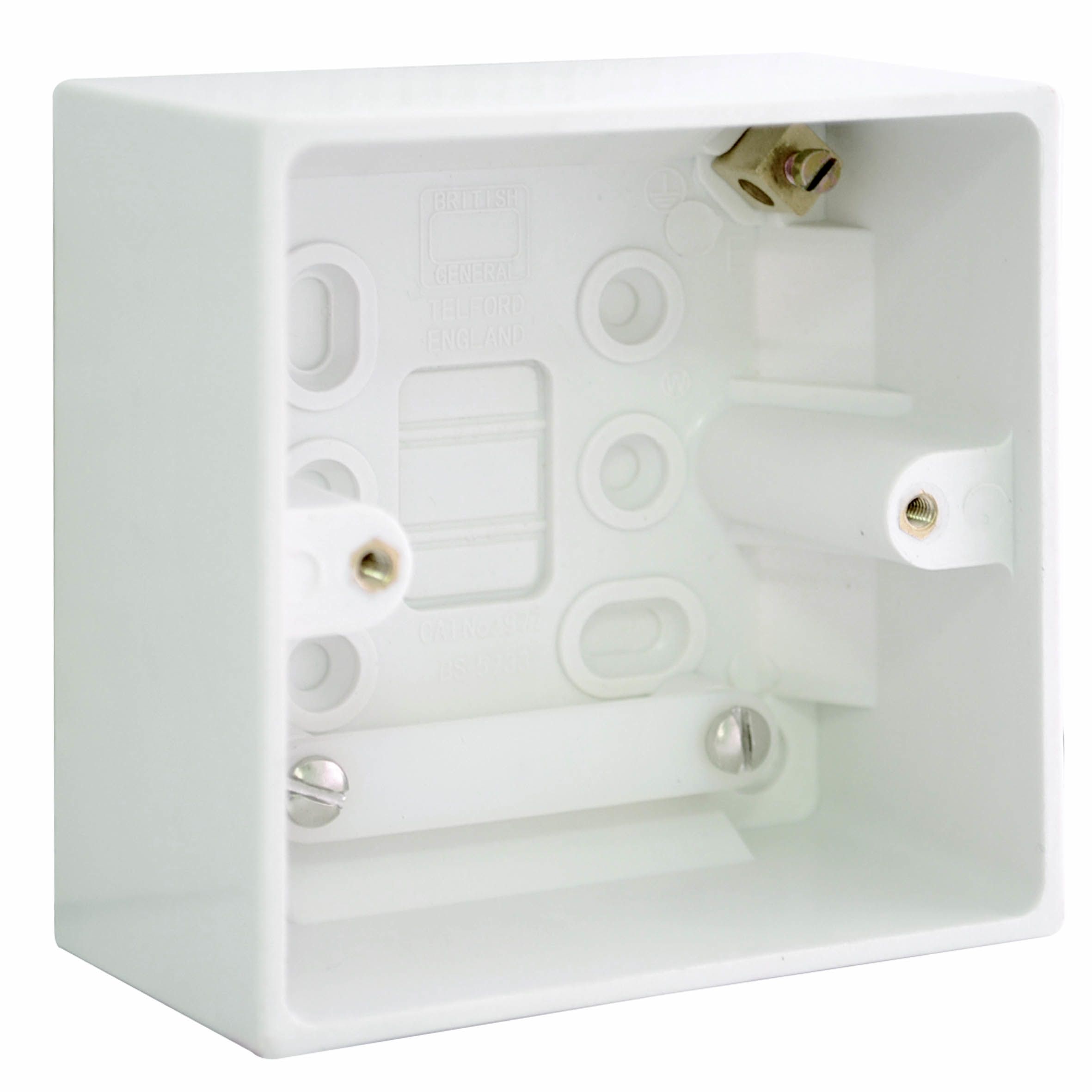 BG Plastic 40mm Single Pattress box - 3