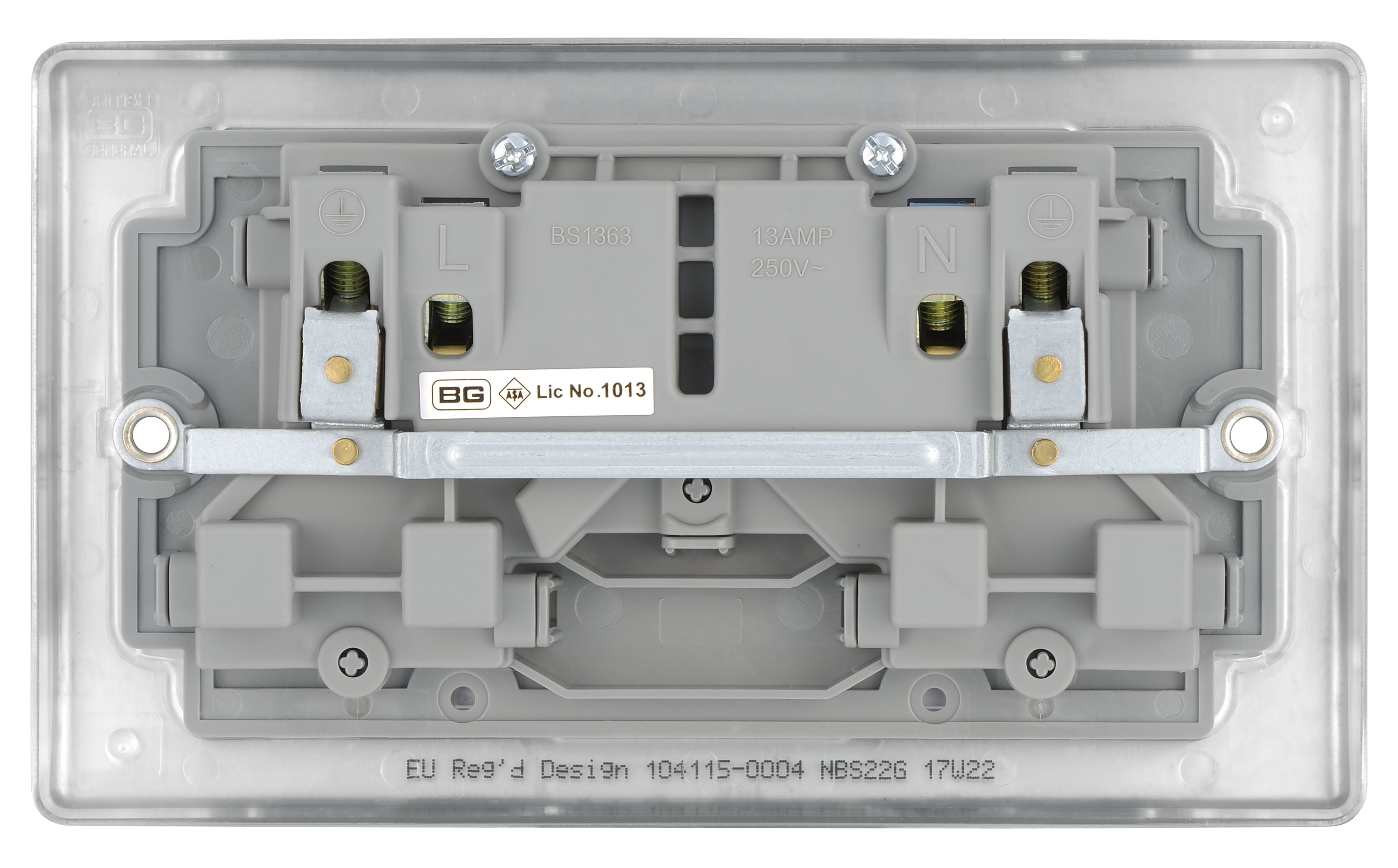 BG 13A Low Profile Switched Socket 2 Gang Double Pole - 4