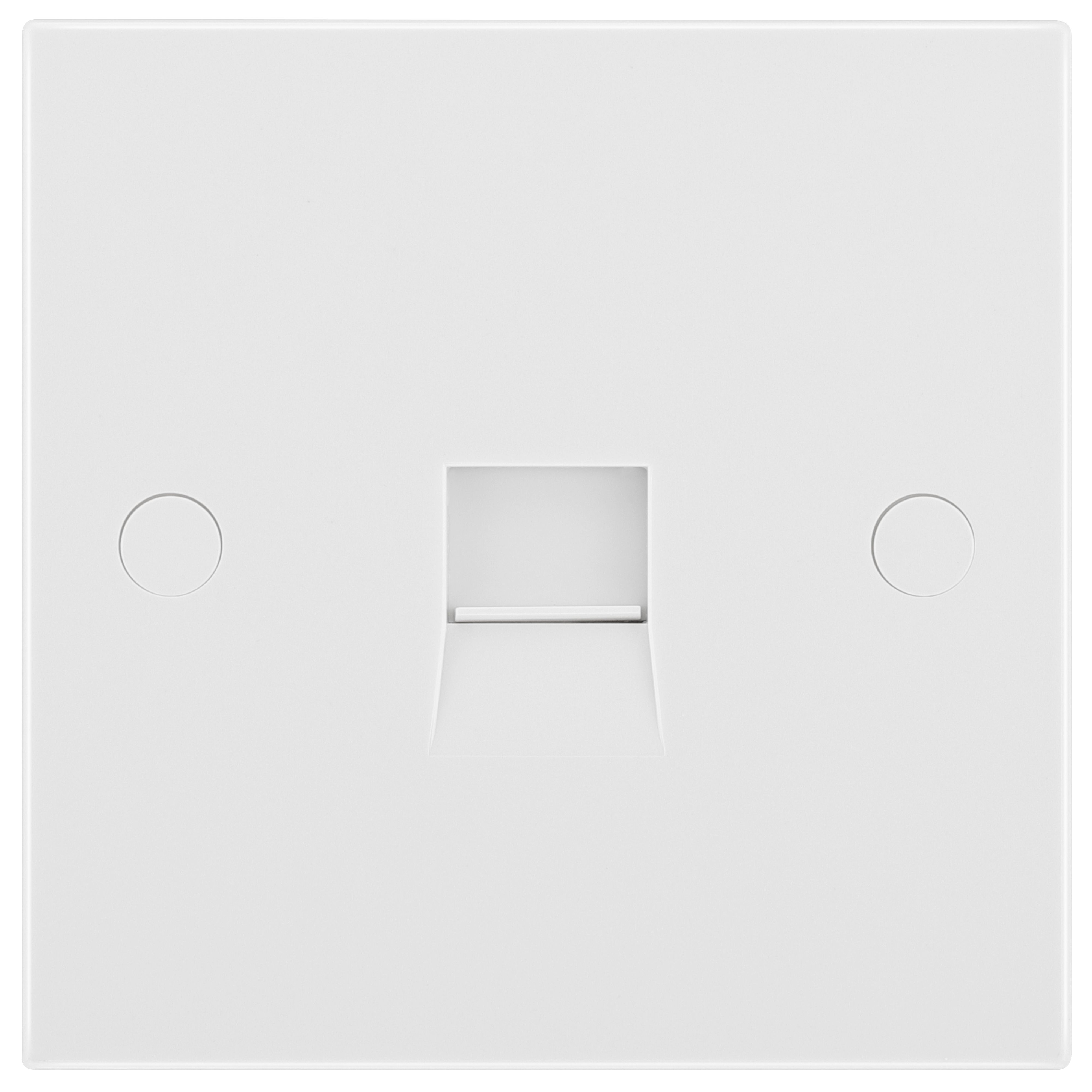 BG White 1 gang Master telephone socket