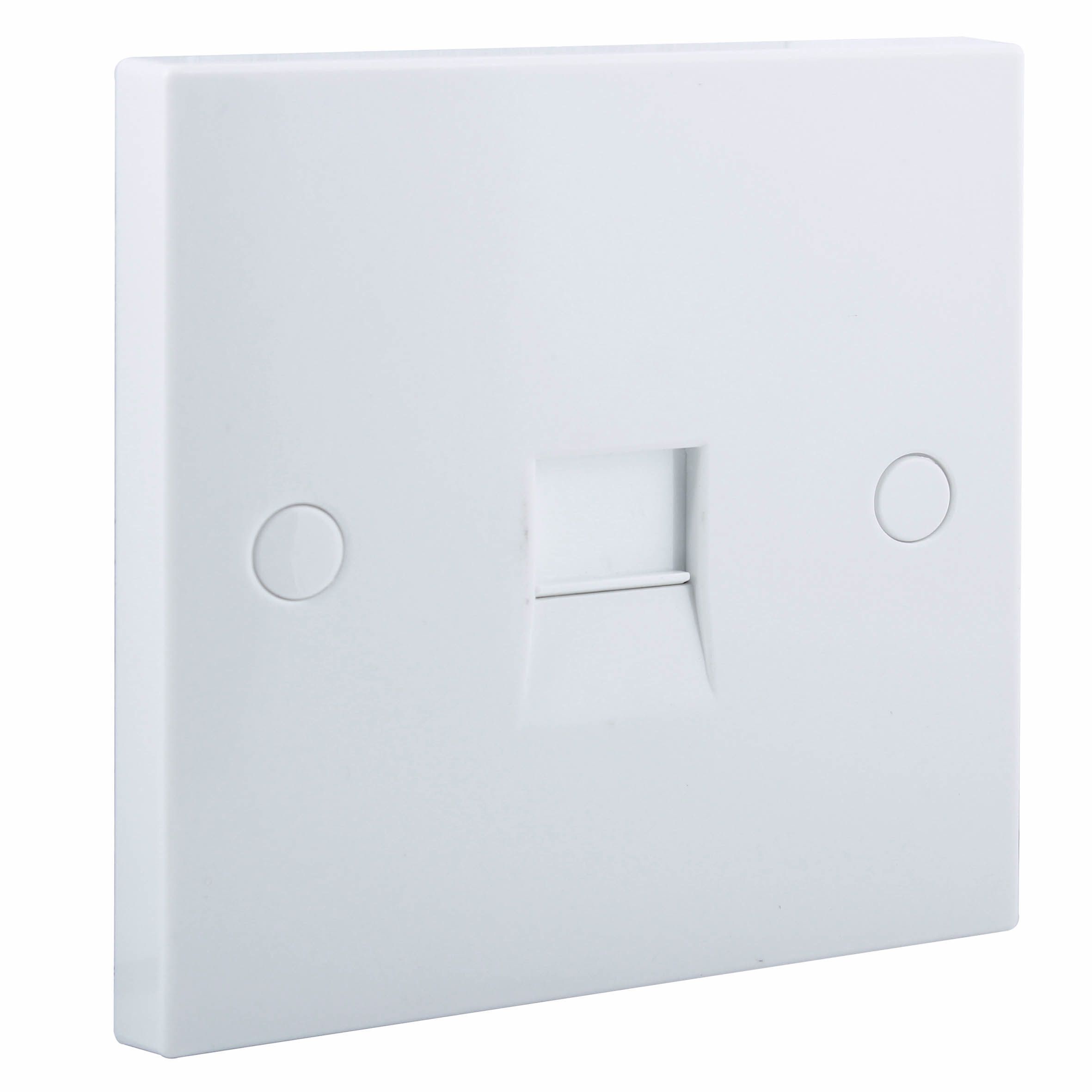 BG White 1 gang Master telephone socket