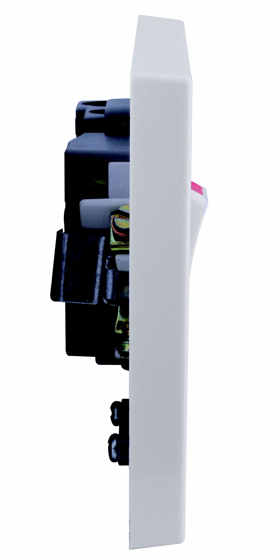 BG White 13A 1 way Raised square profile Screwed Switched Neon indicator Fused connection unit - 4