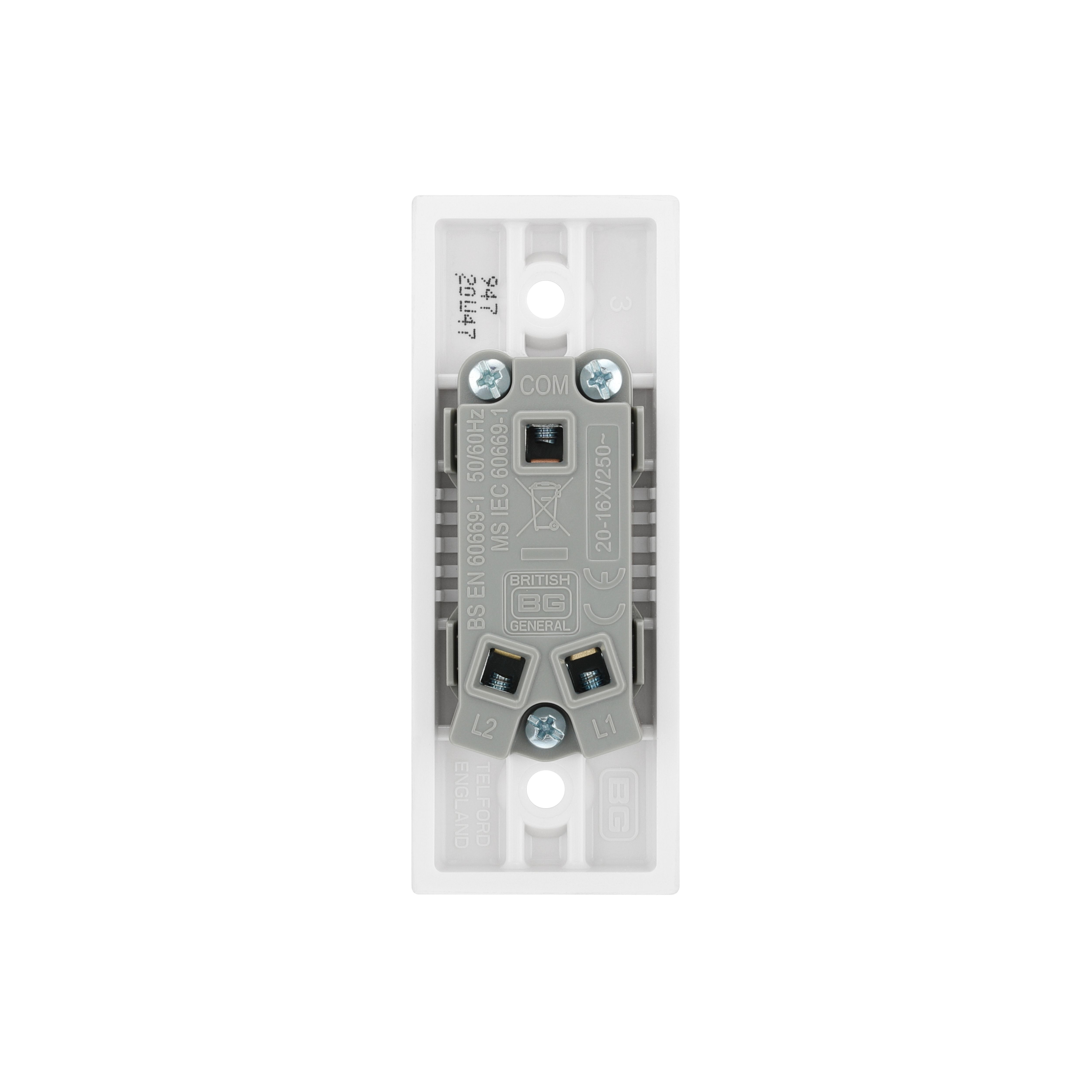 BG White 20A 2 way 1 gang Architrave Switch - 5
