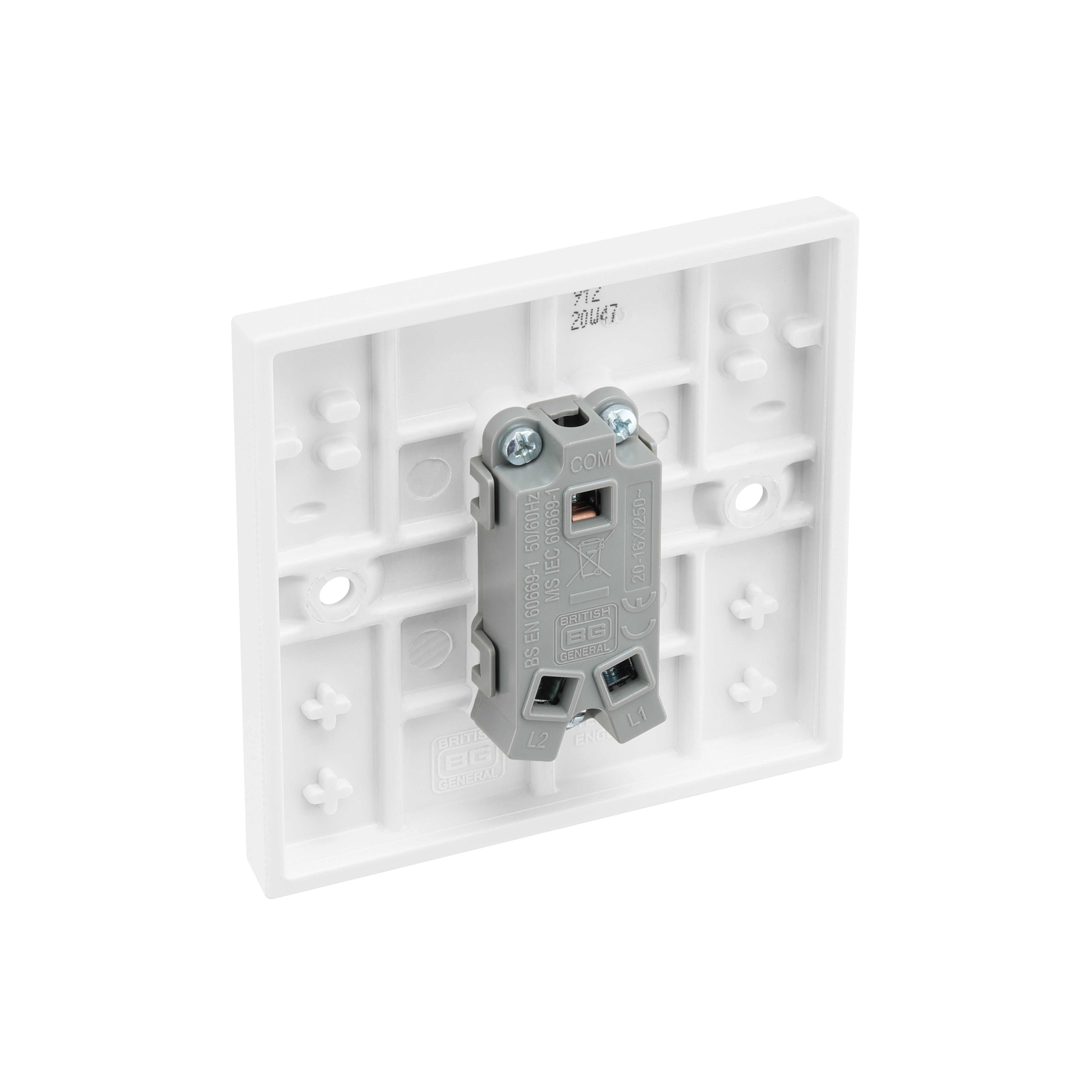 BG White 20A 2 way 1 gang Light Switch, Pack of 5