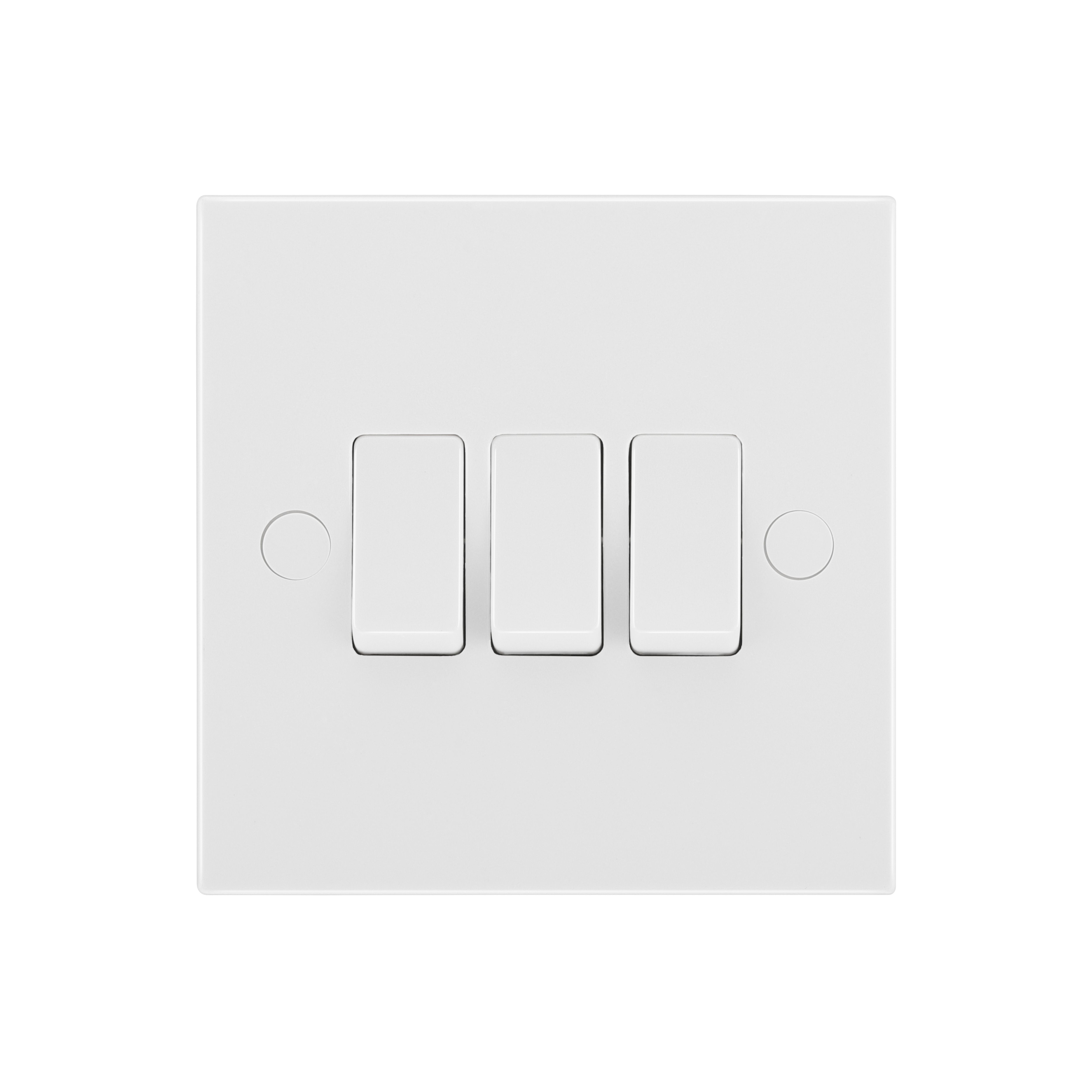 BG White 20A 2 way 3 gang Light Switch