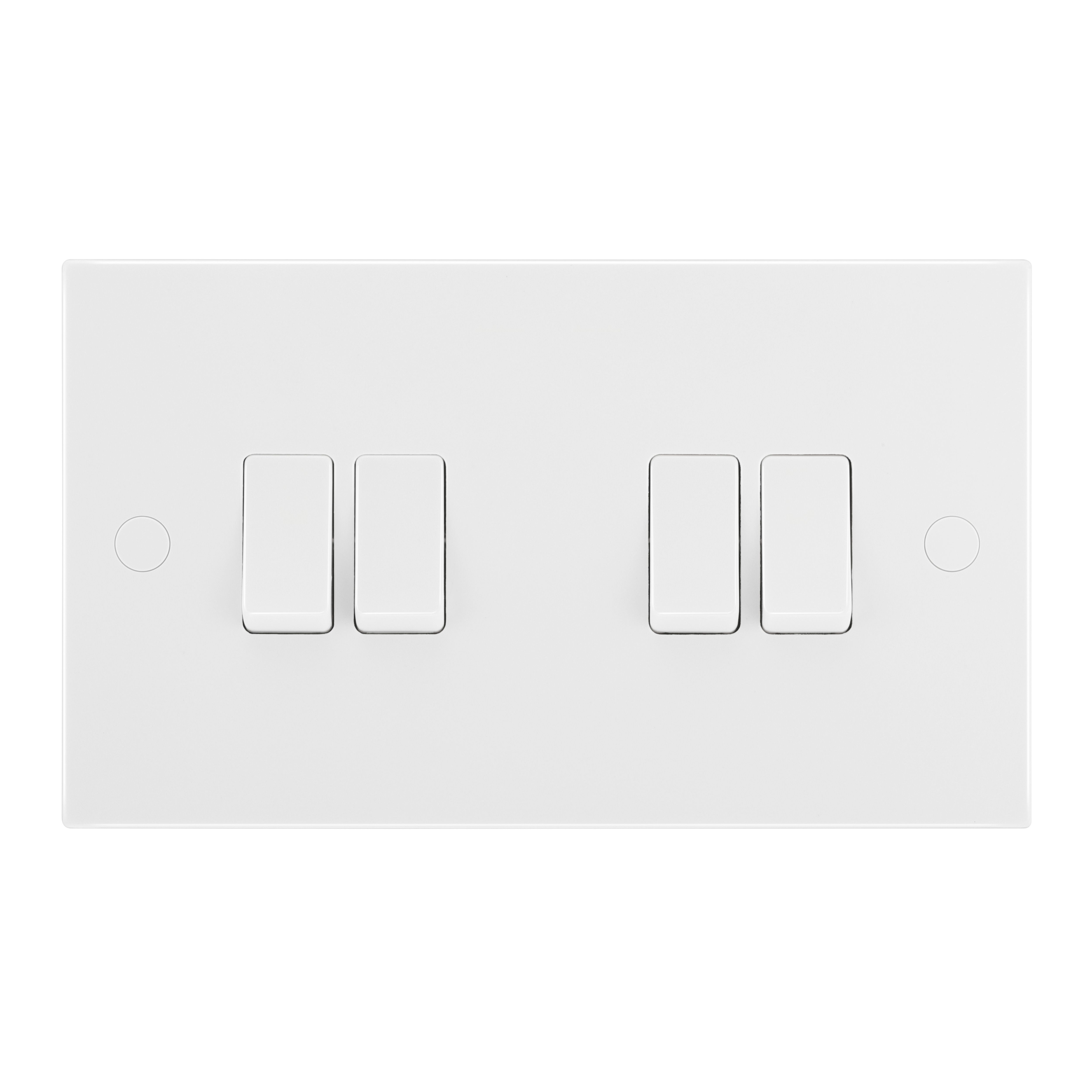 BG White 20A 2 way 4 gang Light Switch