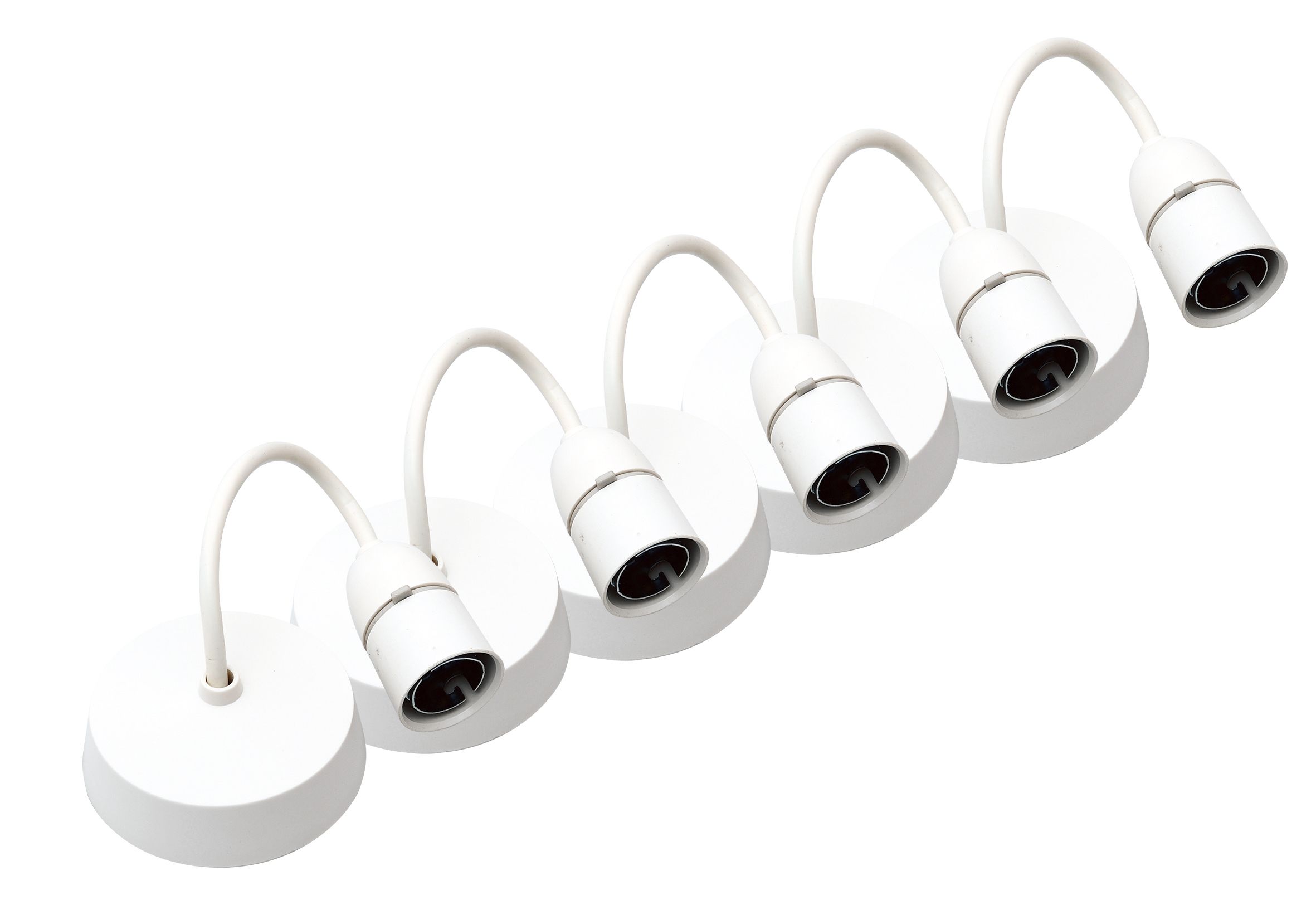 BG White B22 Light pendant set (L)0.15m, Pack of 5