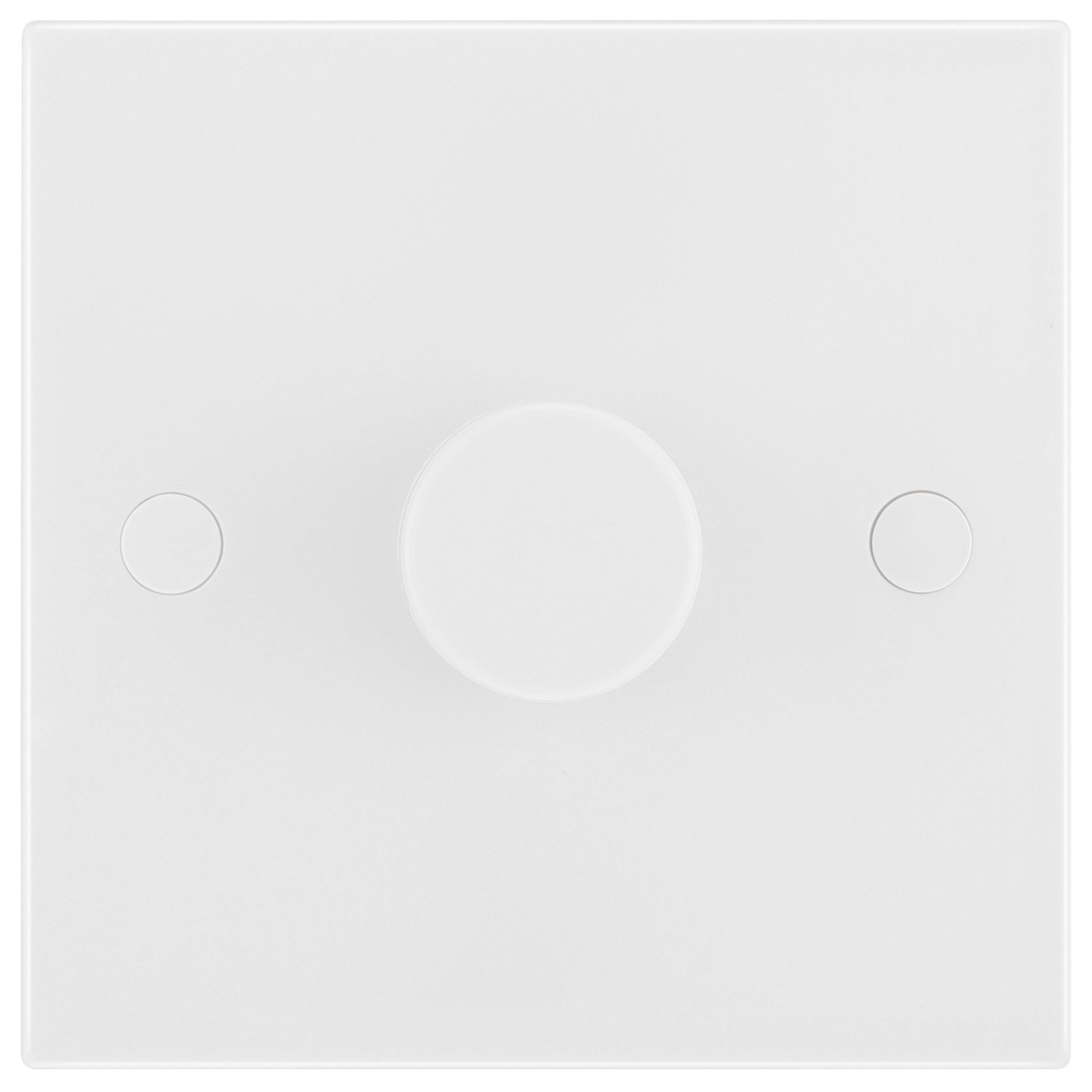 BG White profile Single 2 way 400W Dimmer switch