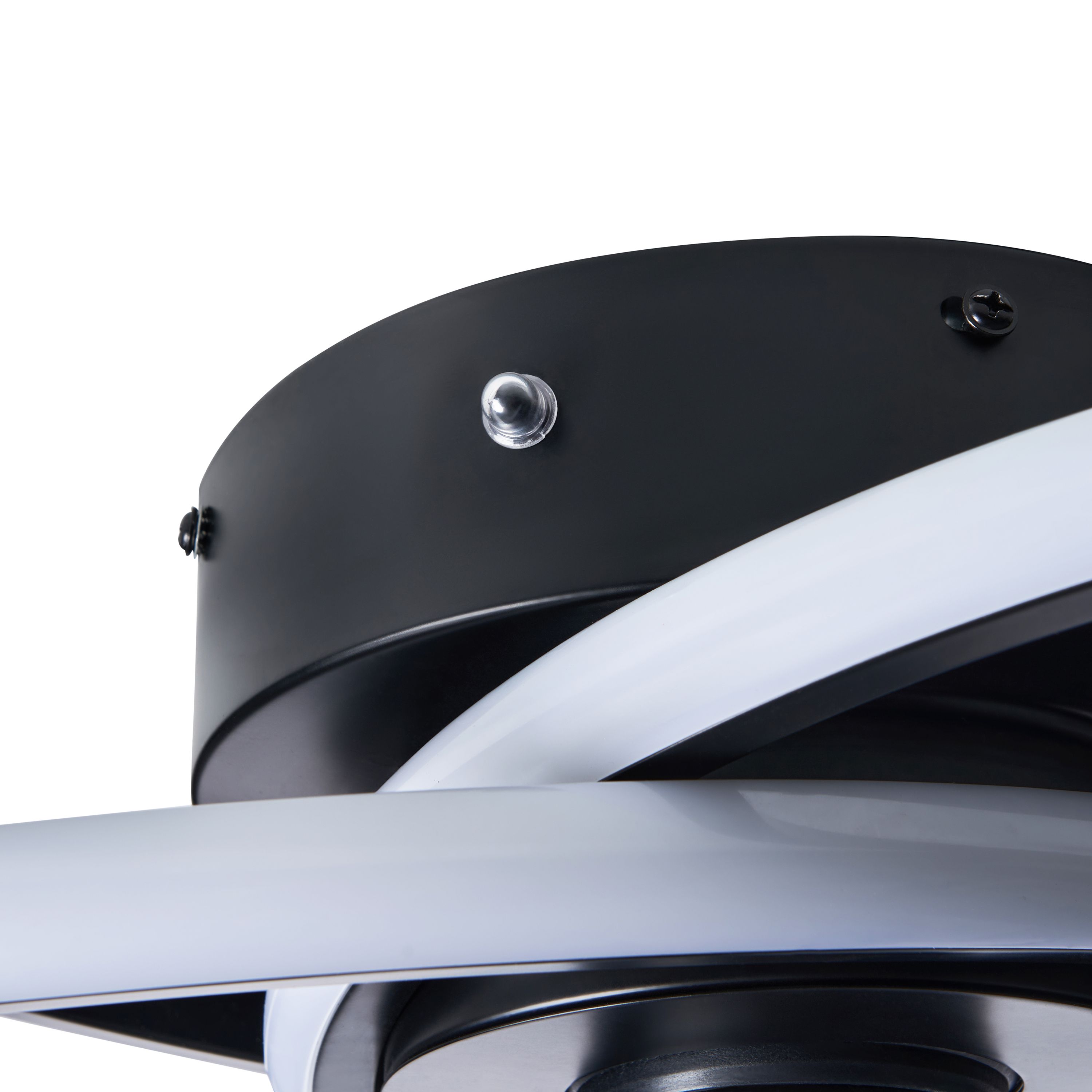BHS Modern Black LED Ceiling fan light