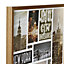 Big city dreams collage Multicolour Framed print (H)600mm (W)600mm