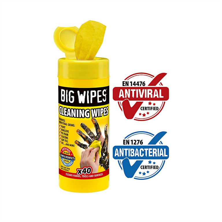 Big Wipes Unscented Cleaning wipes, Pack of 40