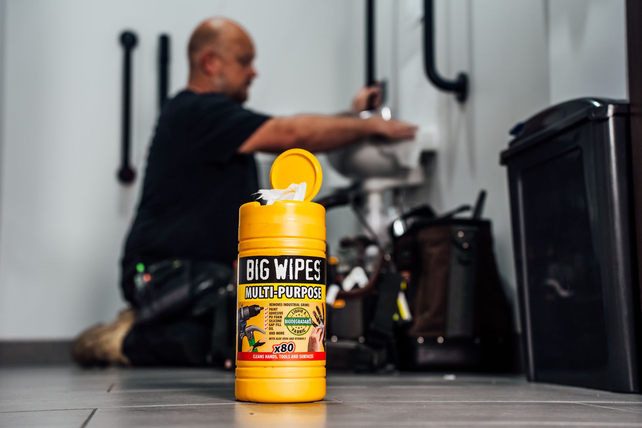 Big Wipes Unscented Cleaning wipes, Pack of 80