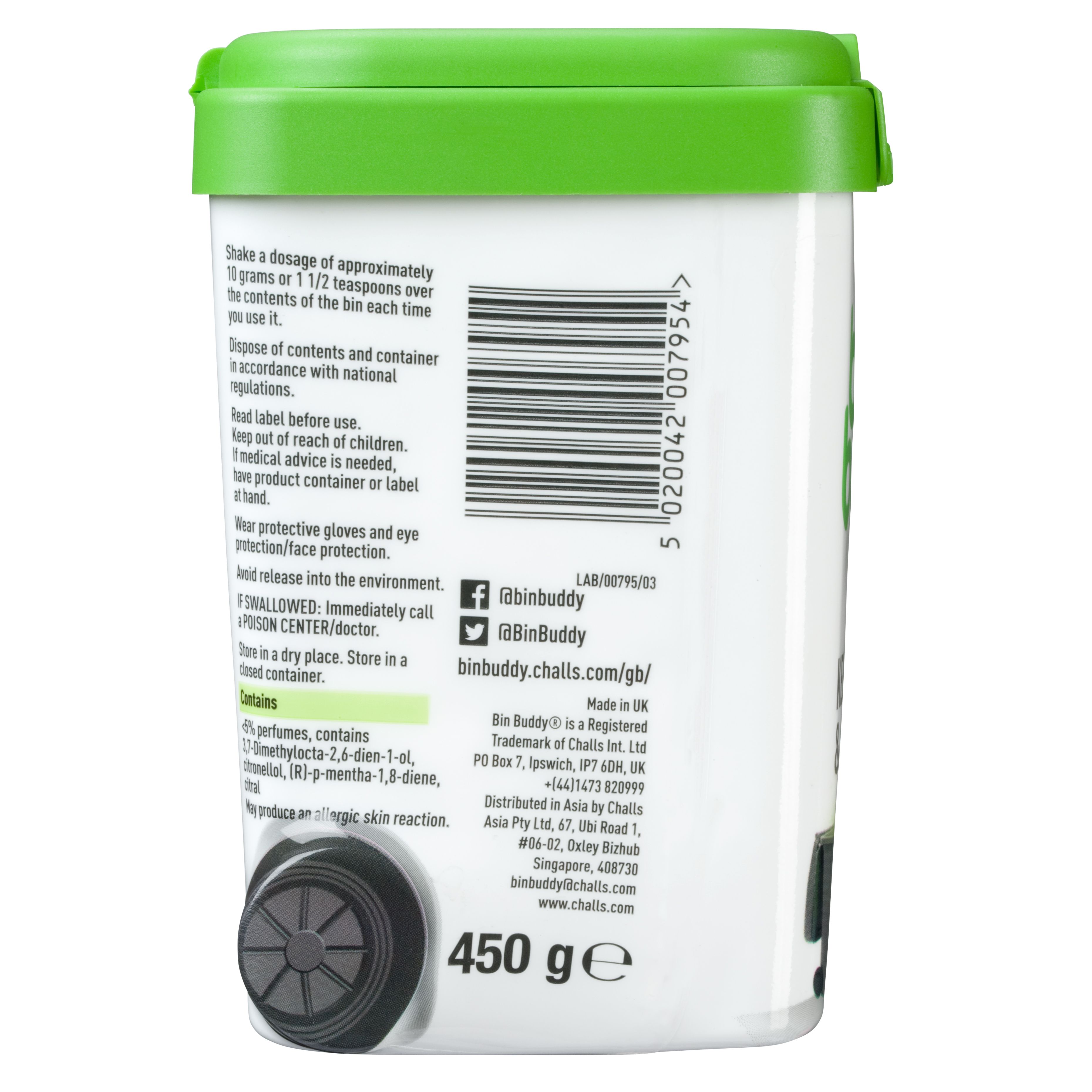Bin Buddy Citrus Fresh bin powder, 450g