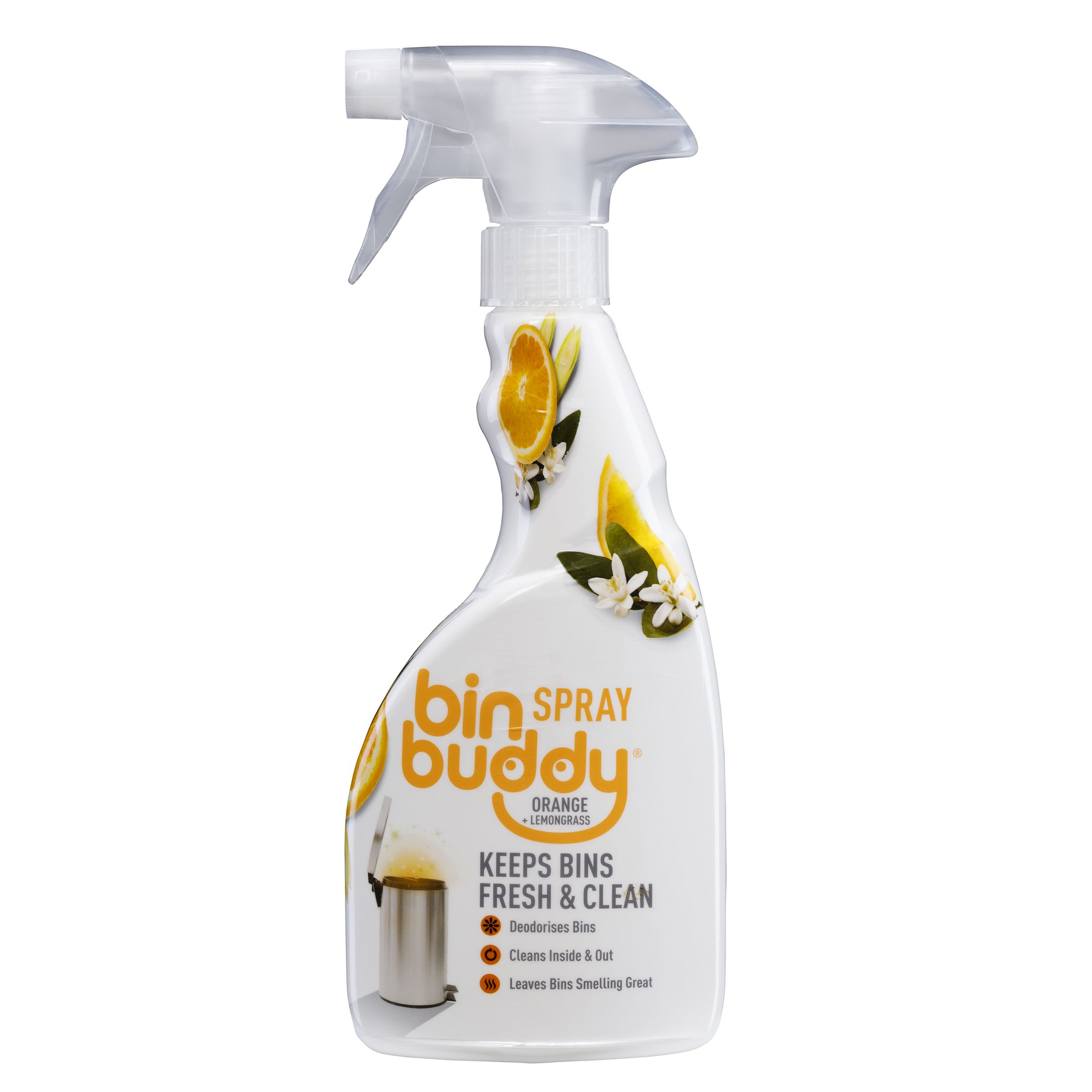 Bin Buddy Orange & lemongrass Deodouriser, 500ml 500g