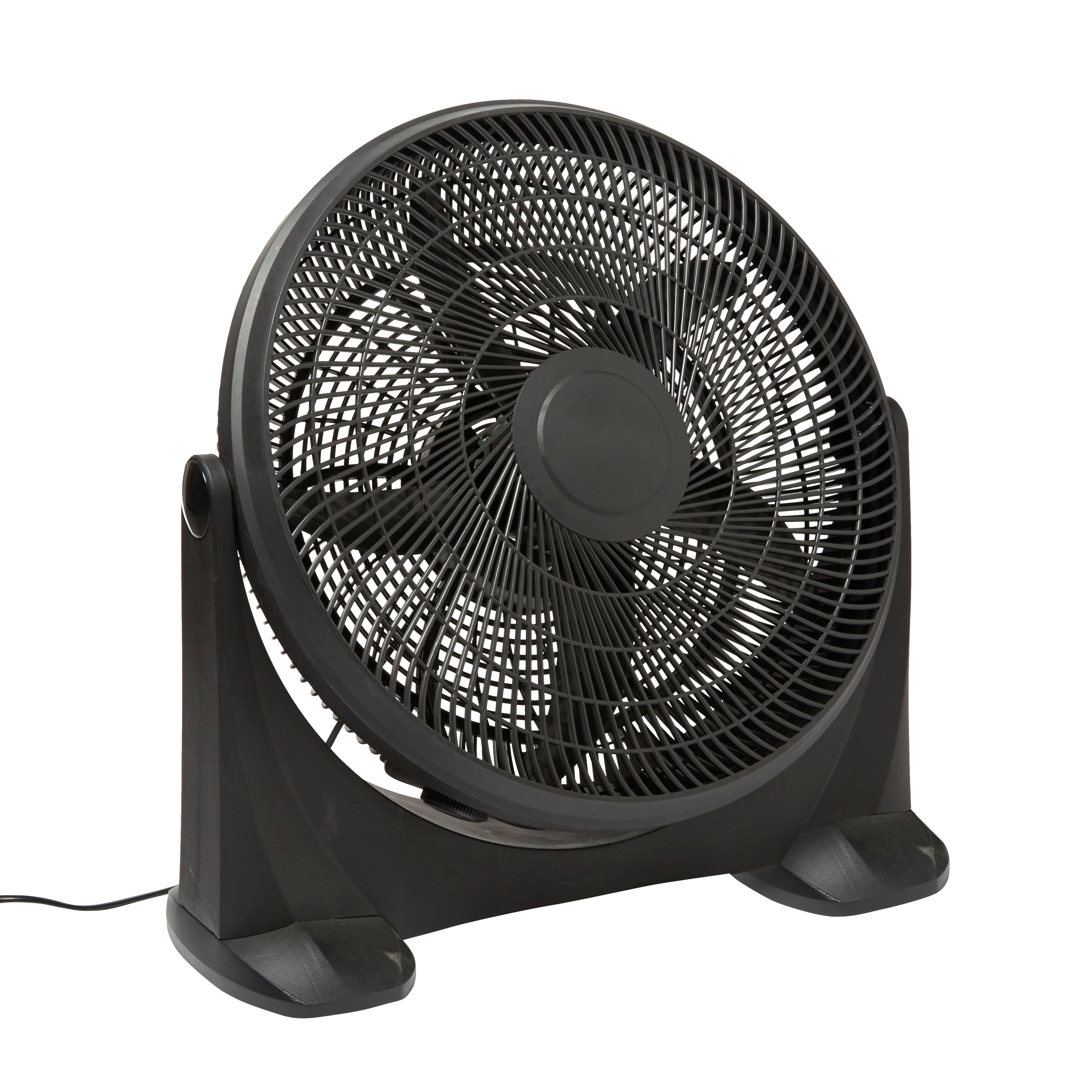 Black 20" 90W Floor fan