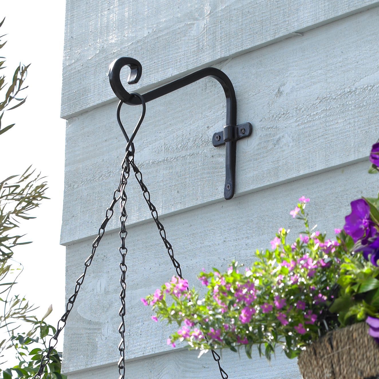 Black 230mm Hanging basket Bracket