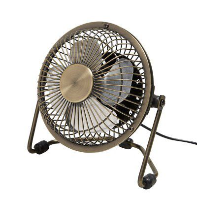 Black 4" Desk fan